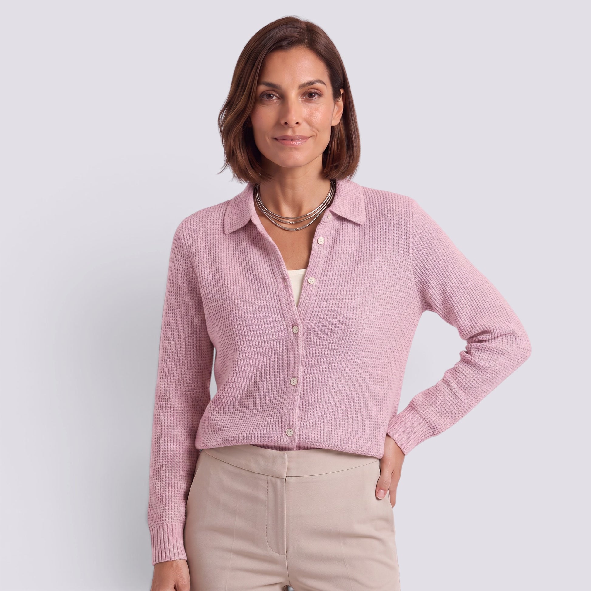 Cárdigan Mujer de Punto con Botones