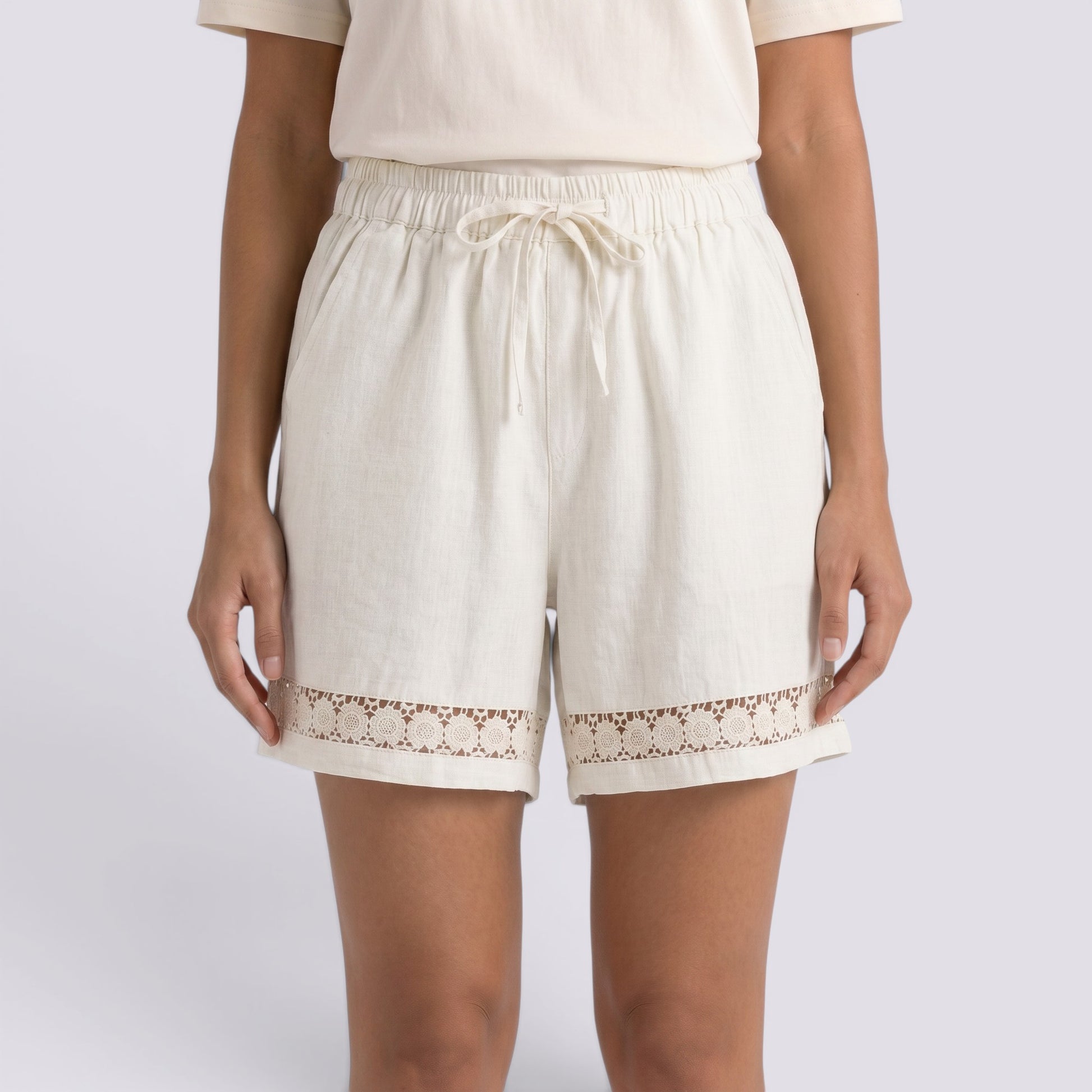 Pantalones Cortos Mujer Verano Lino