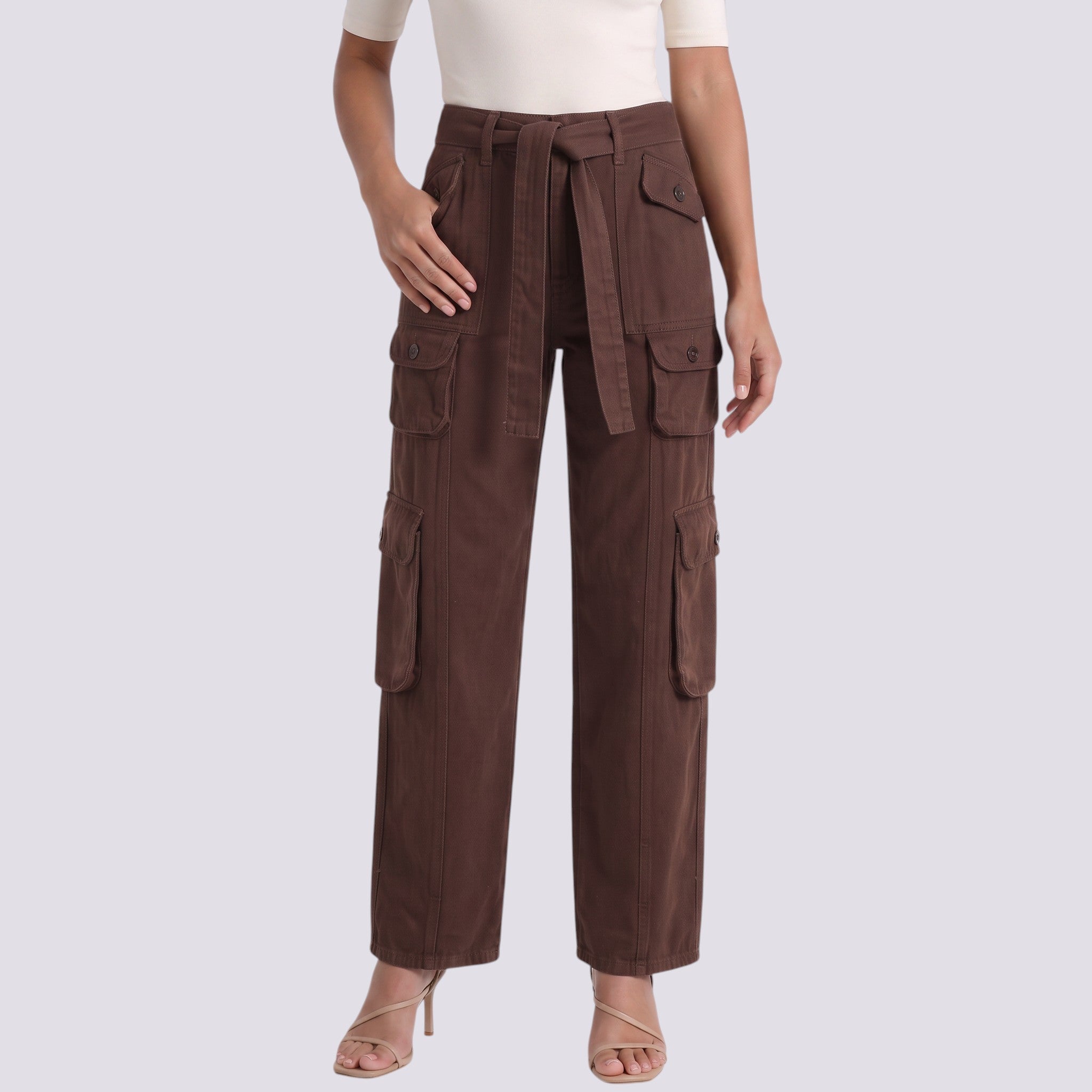 Pantalones Vaqueros Mujer Corte Recto