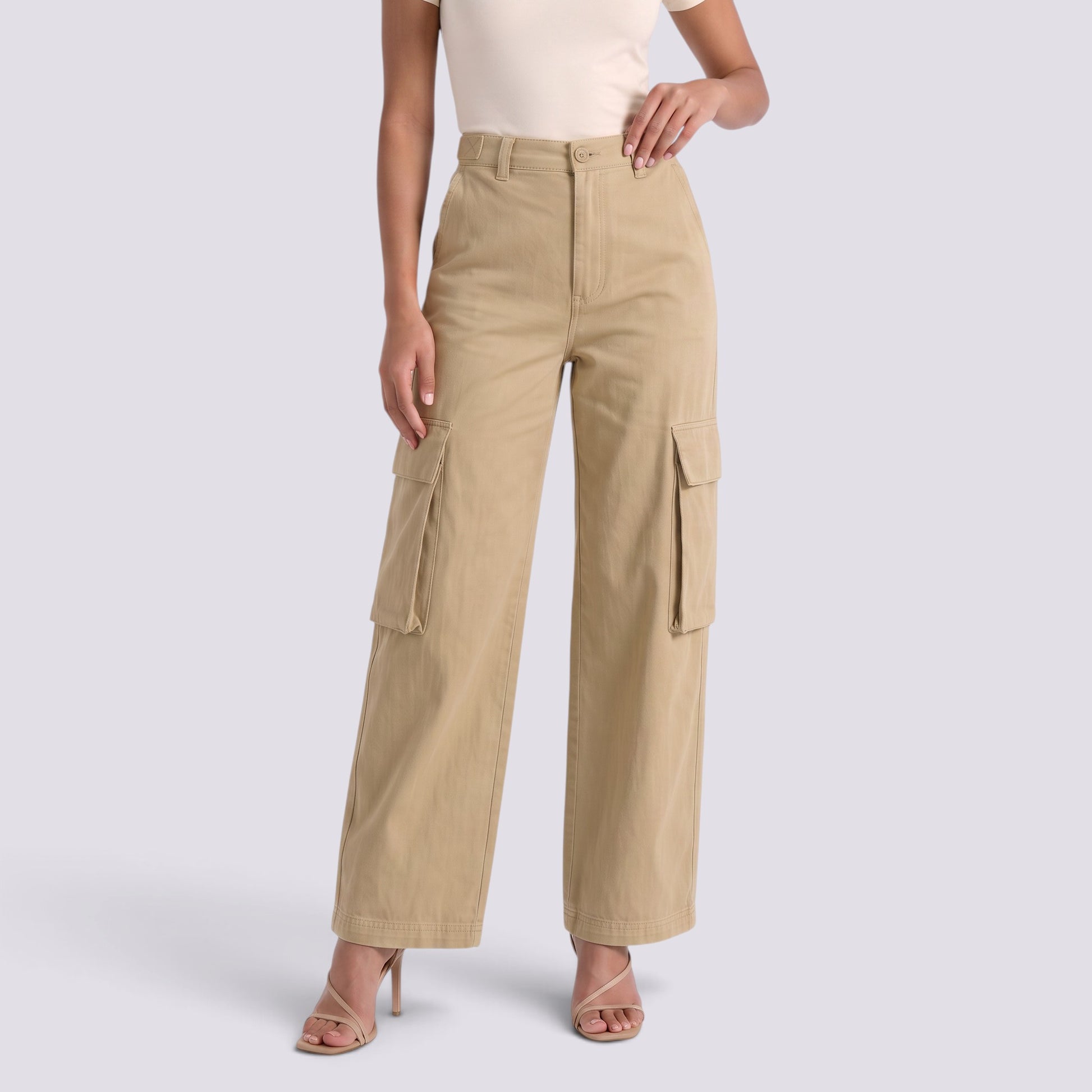 Vaqueros Cargo Mujer Multibolsillos