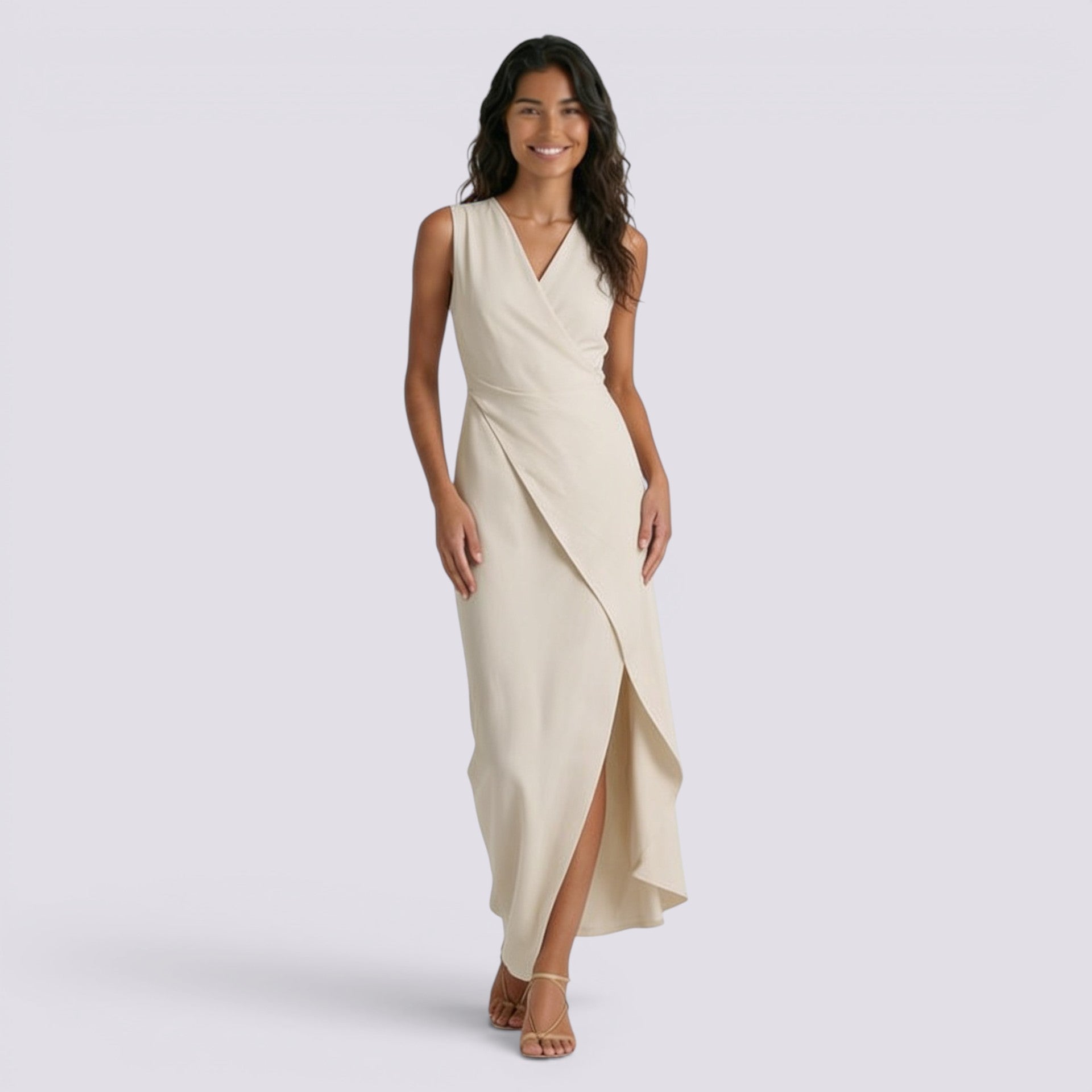 Vestido Largo Asimétrico Mujer