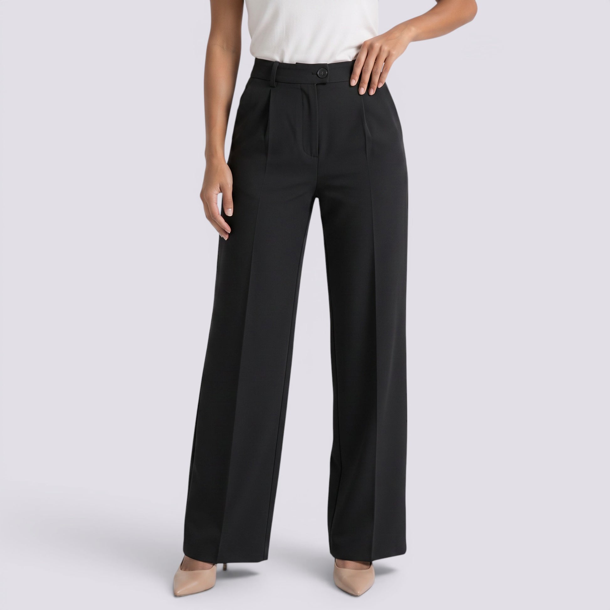 Pantalón de Vestir Mujer Tiro Alto