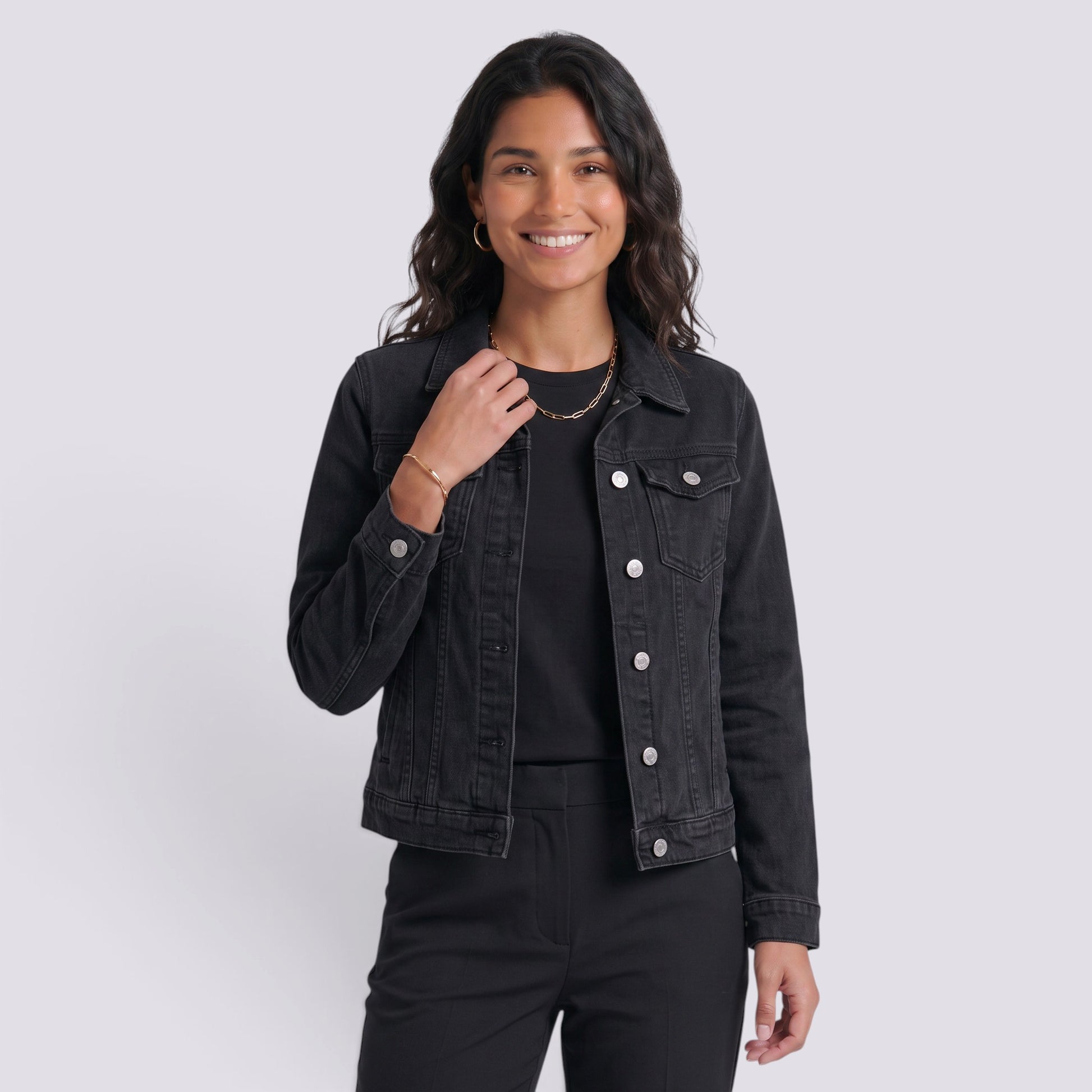 Chaqueta Vaquera Mujer Corte Entallado