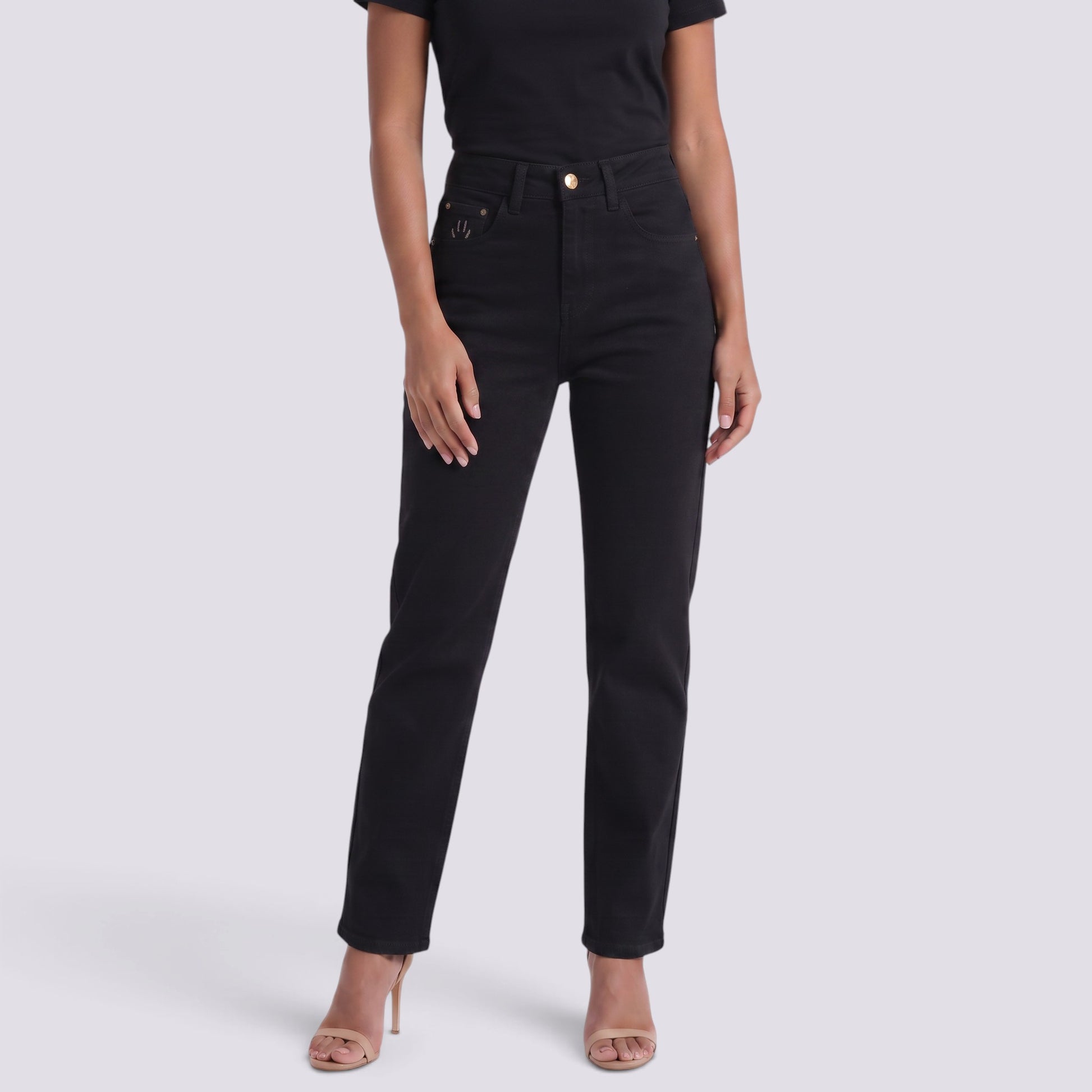 Pantalón Vaquero Mujer Recto Tiro Alto