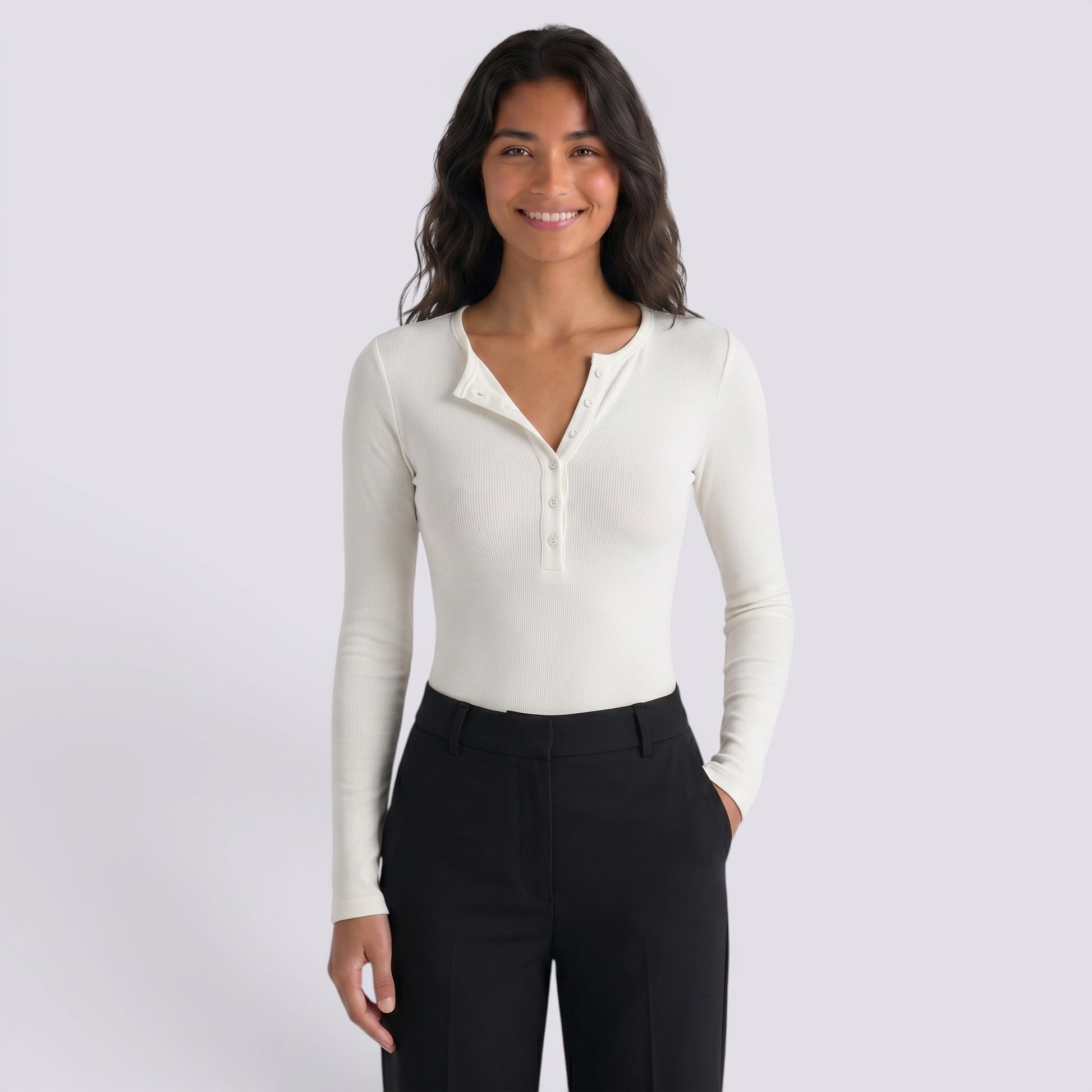 Camiseta Mujer Manga Larga Entallada