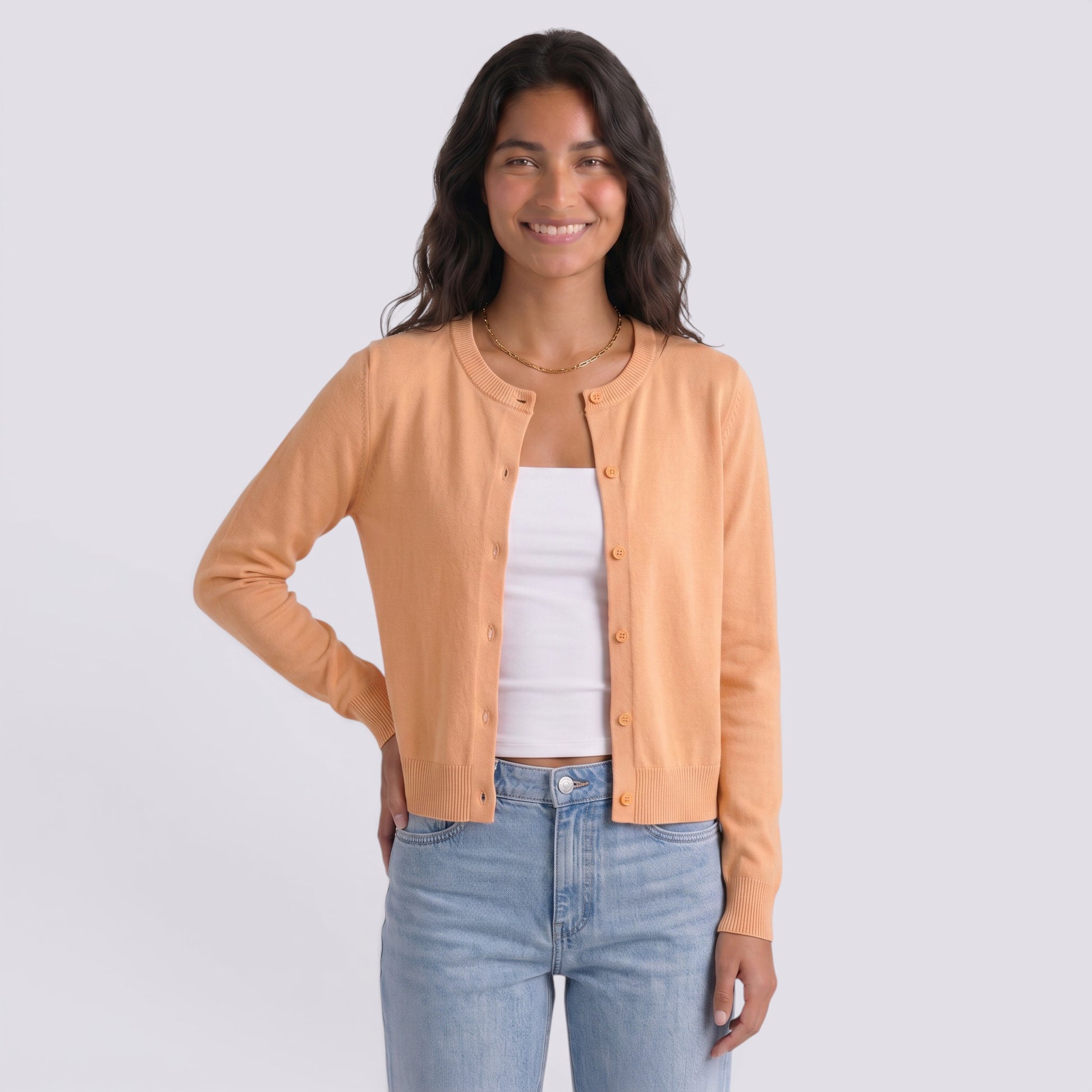 Cárdigan Mujer de Punto con Botones