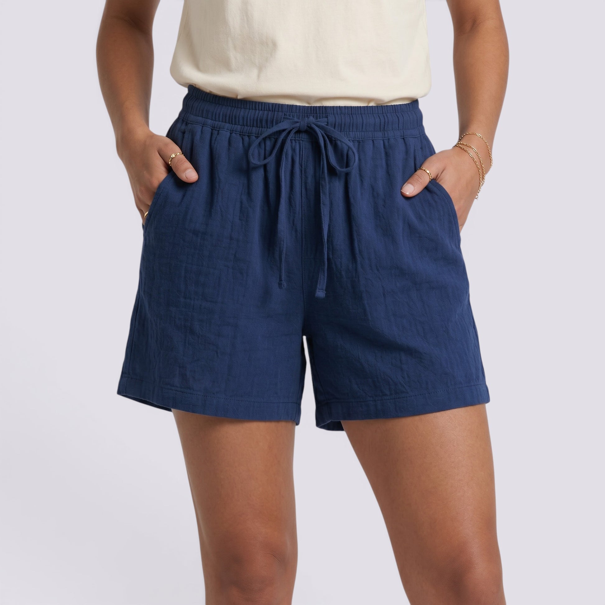 Pantalones Cortos Mujer Tiro Alto Verano