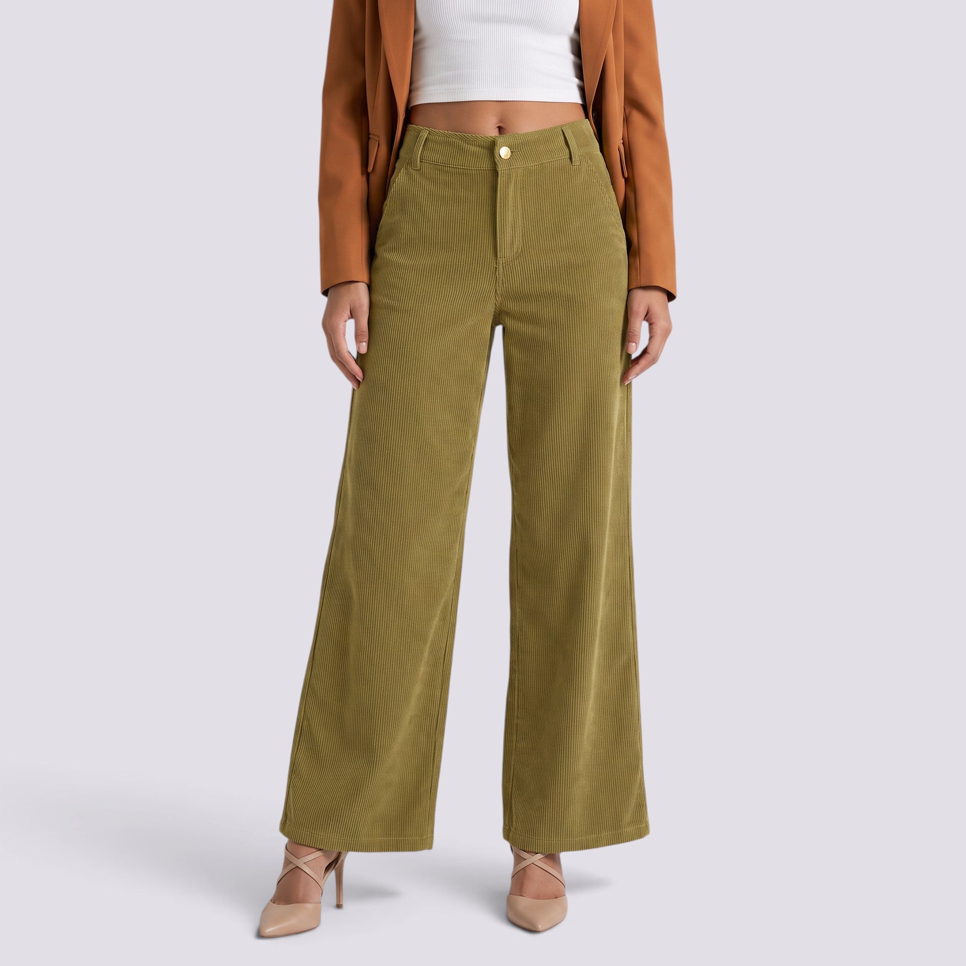 Pantalón Mujer Recto Tiro Alto