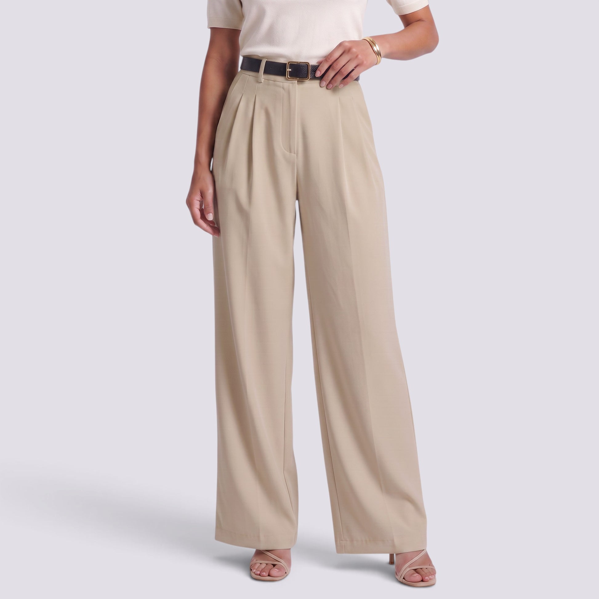 Pantalón Recto Mujer Cintura Alta