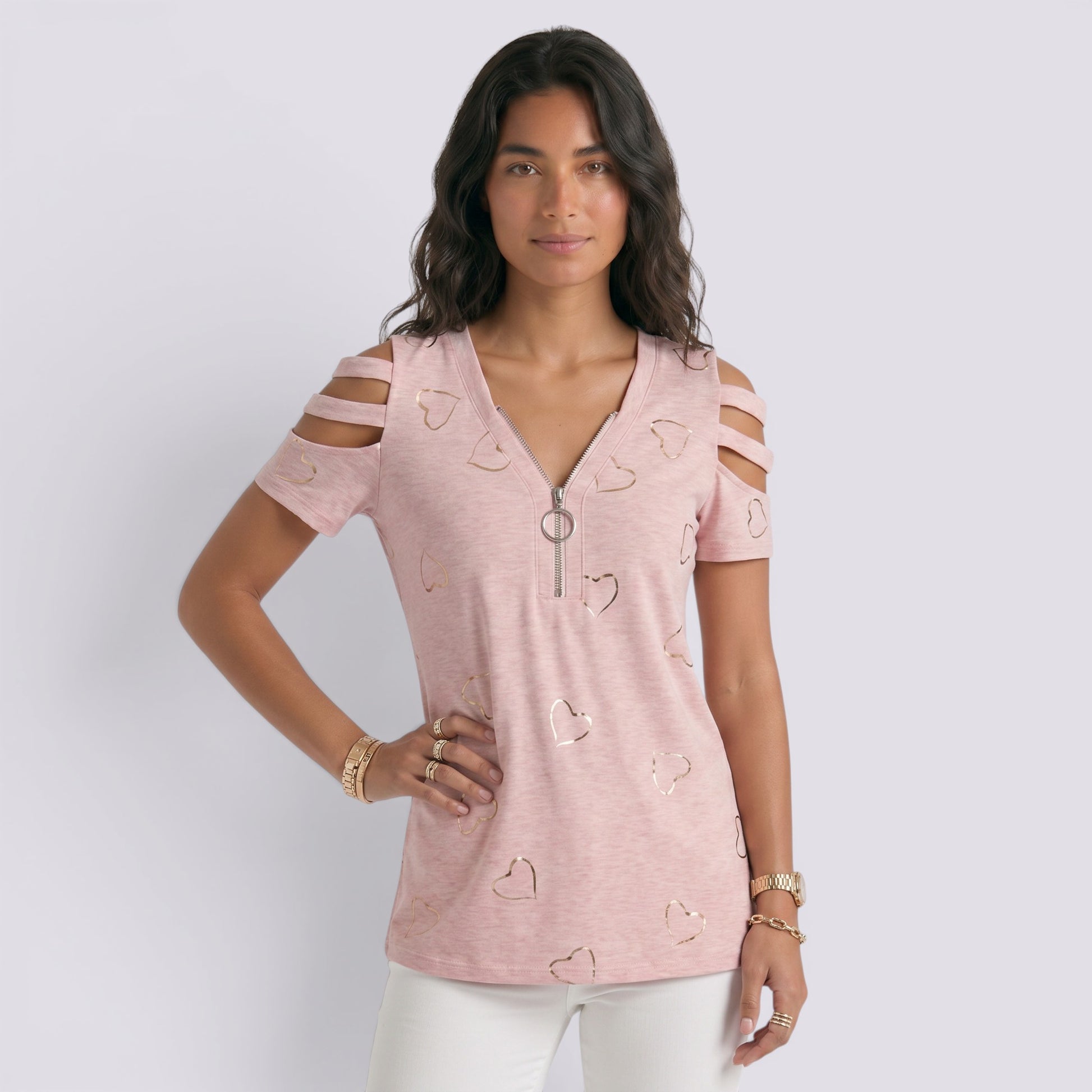 Camiseta Mujer Manga Corta Estampada