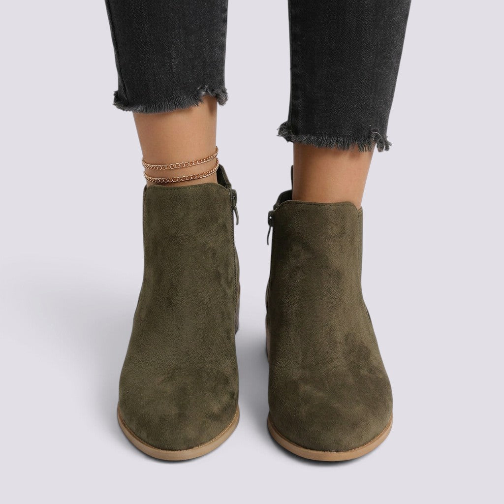 Zapatos de Salón Mujer Tacón Grueso Punta Fina