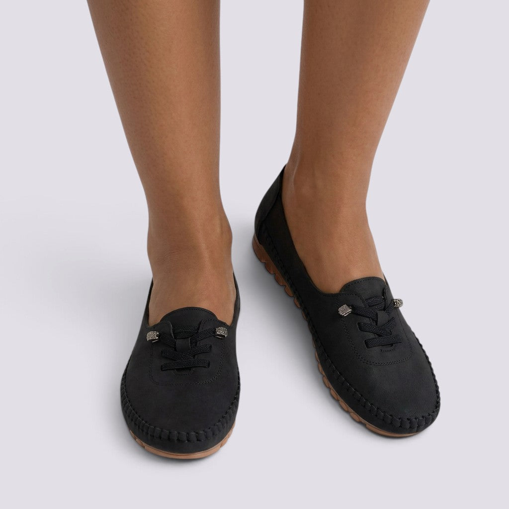 Redonda Zapatos Mujer Planos Punta Redonda Cómodos