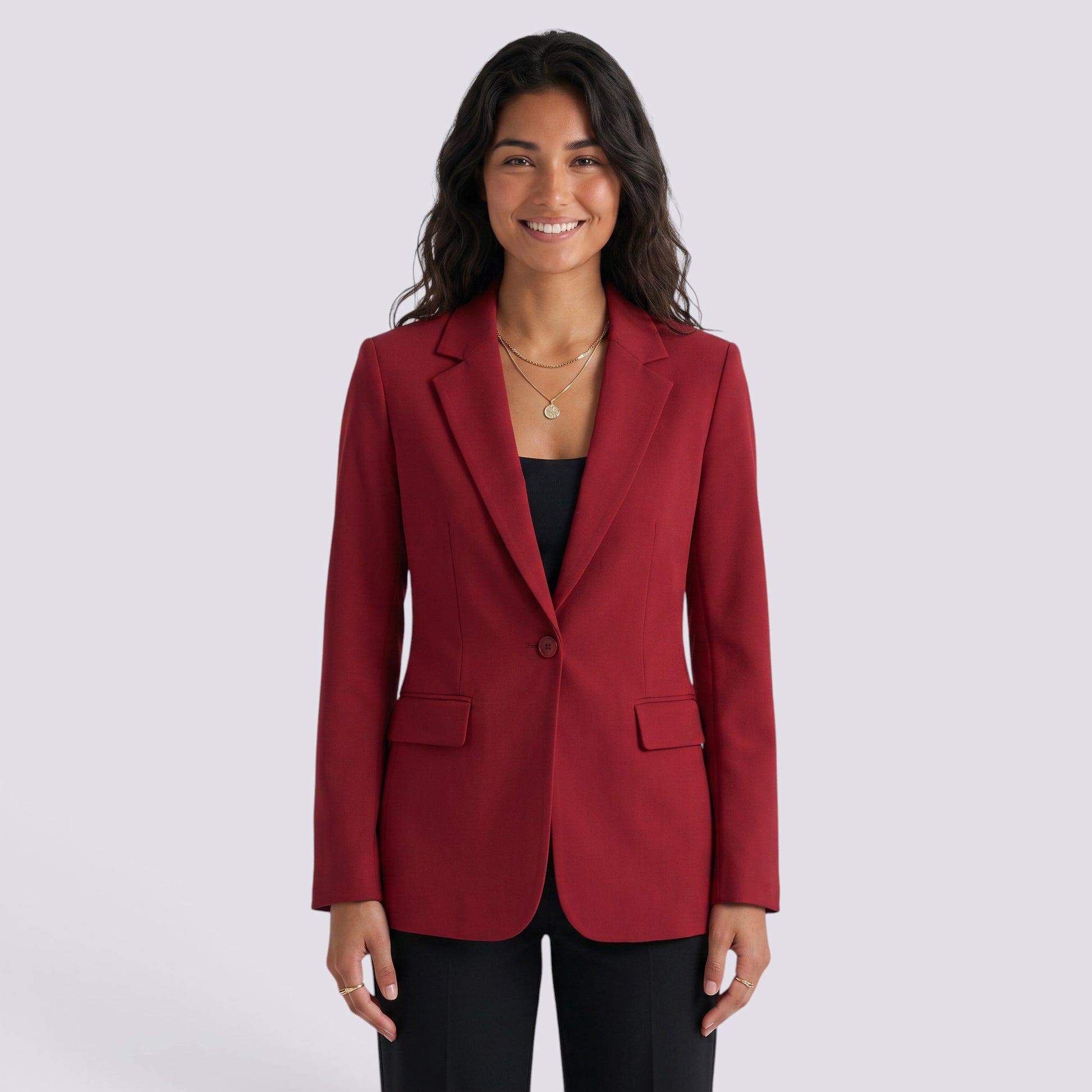 Blazer Mujer Entallado Corte Clásico