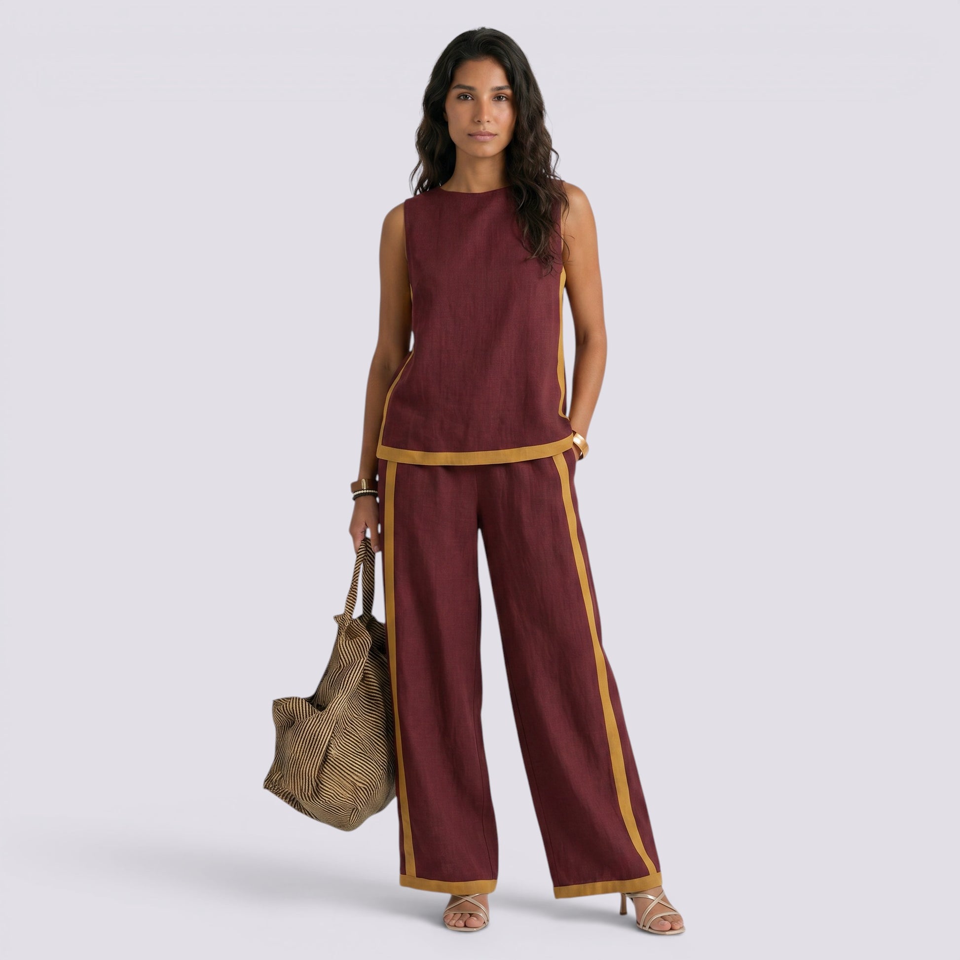 Conjunto Mujer Dos Piezas Elegante Verano