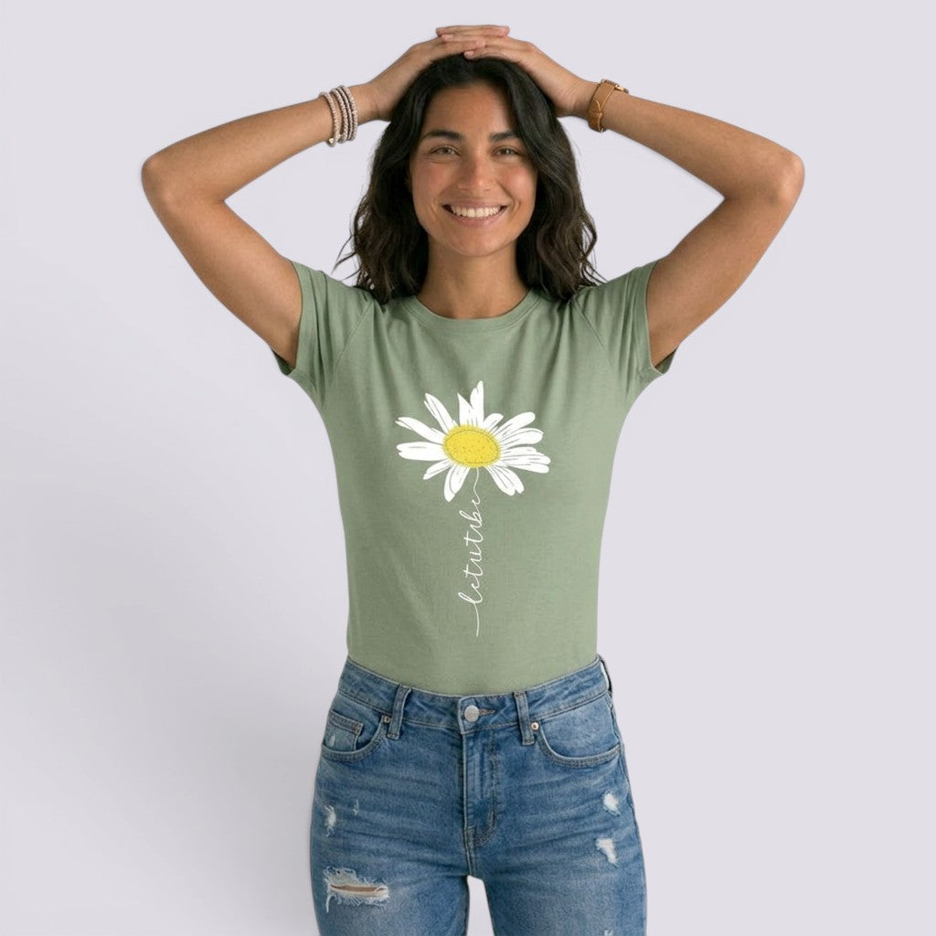 Camiseta Mujer Manga Corta Estampada
