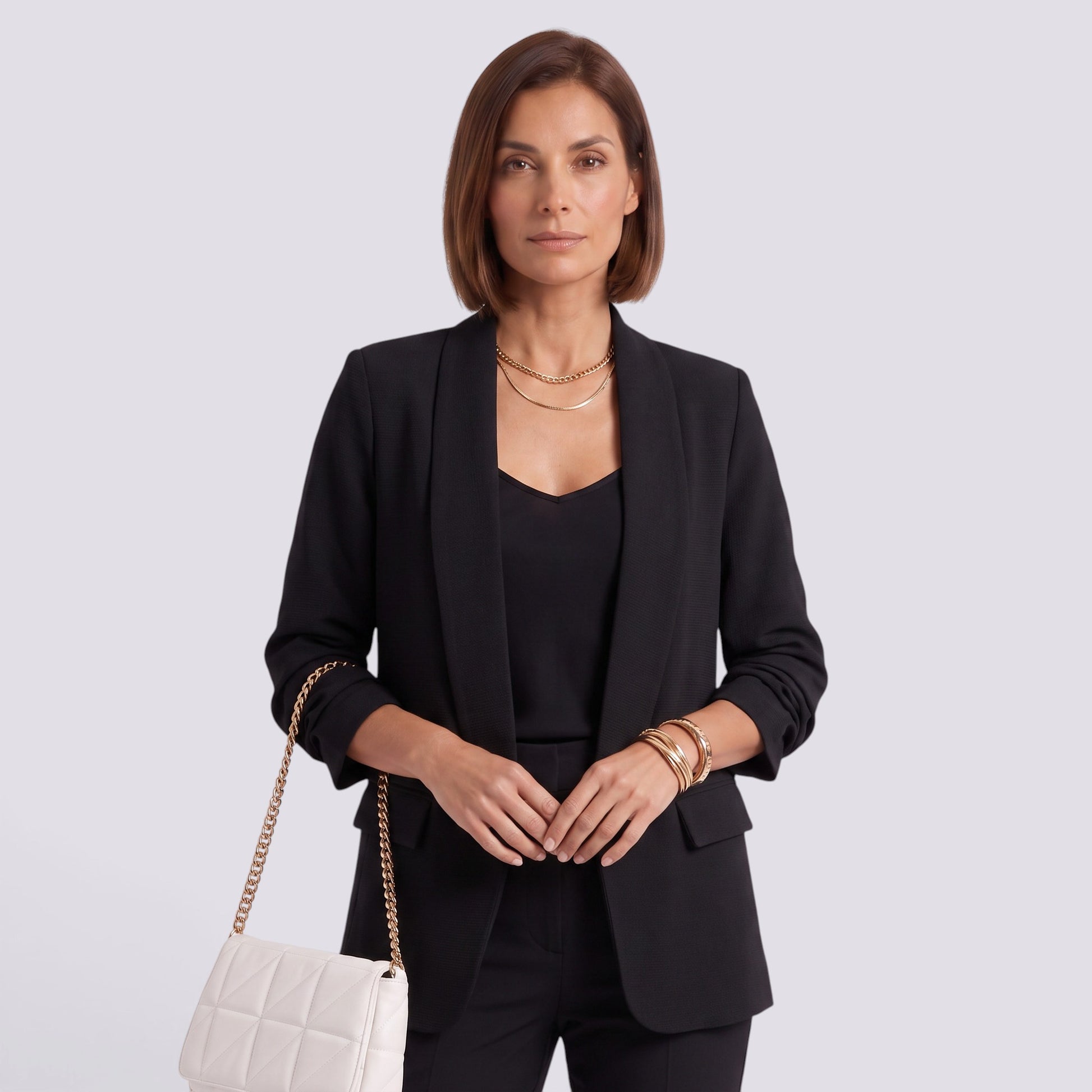 Blazer Mujer Entallado Elegante Corte Profesional