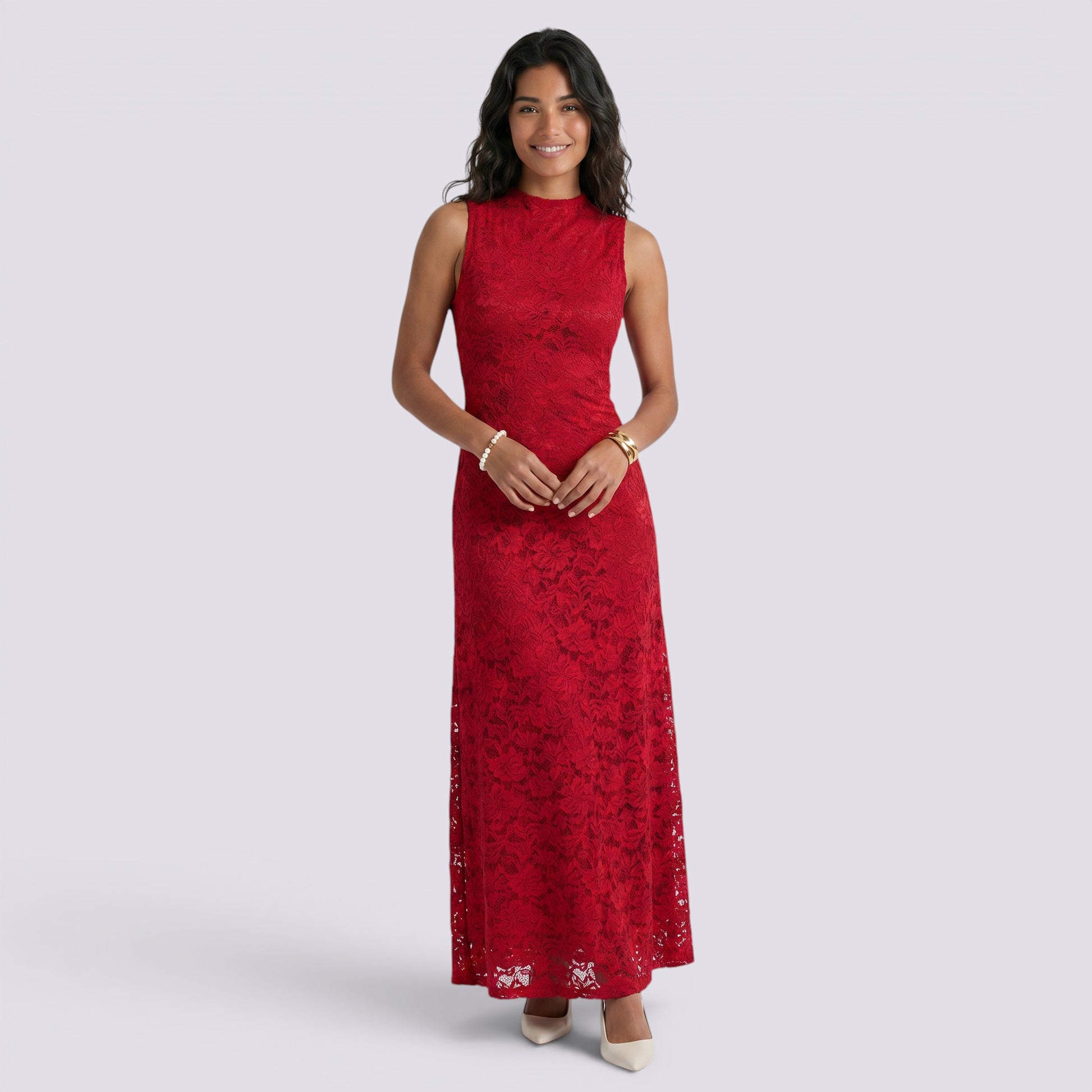 Vestido Largo Mujer Invitada Espalda Descubierta