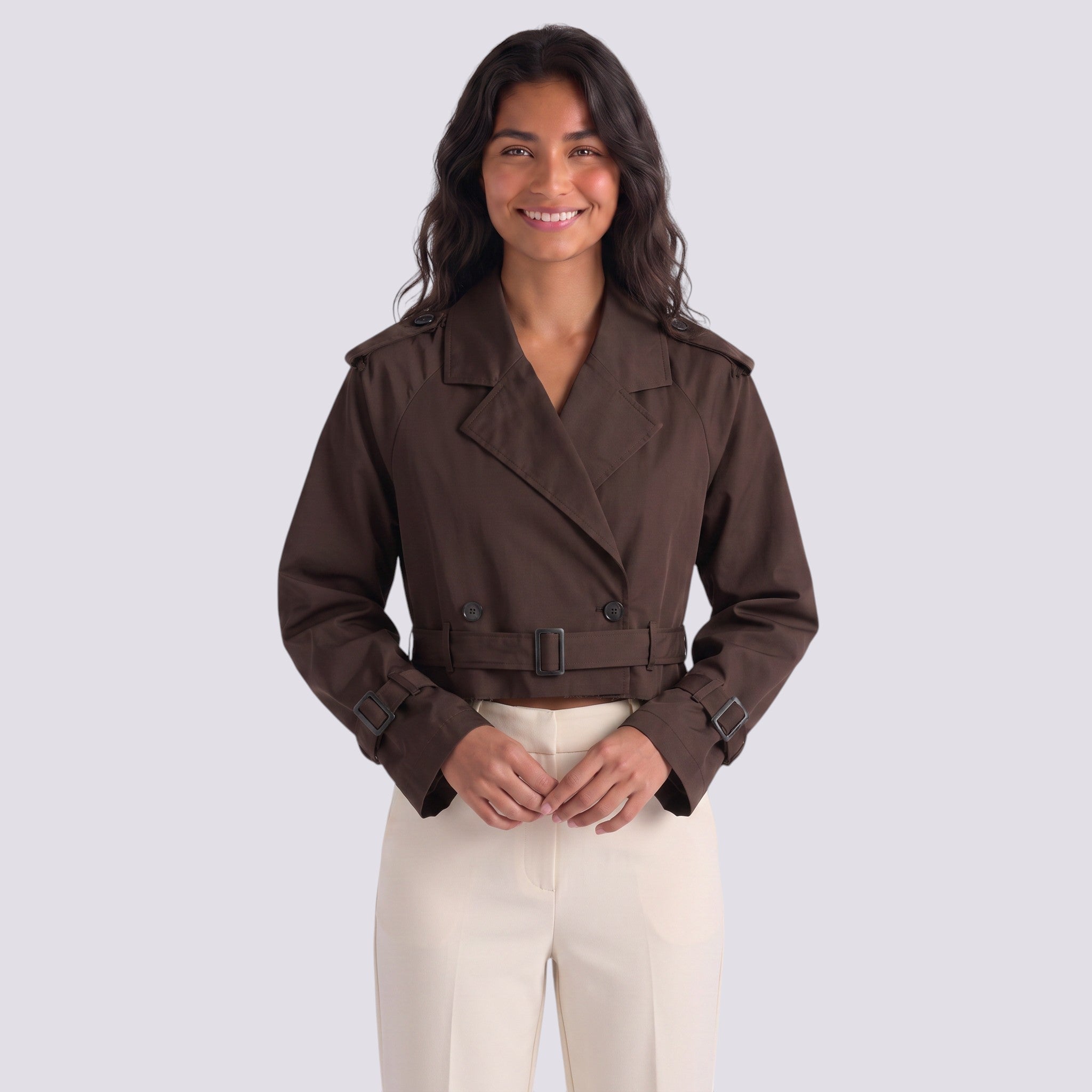 Chaqueta Mujer Corta Cortavientos Estilo