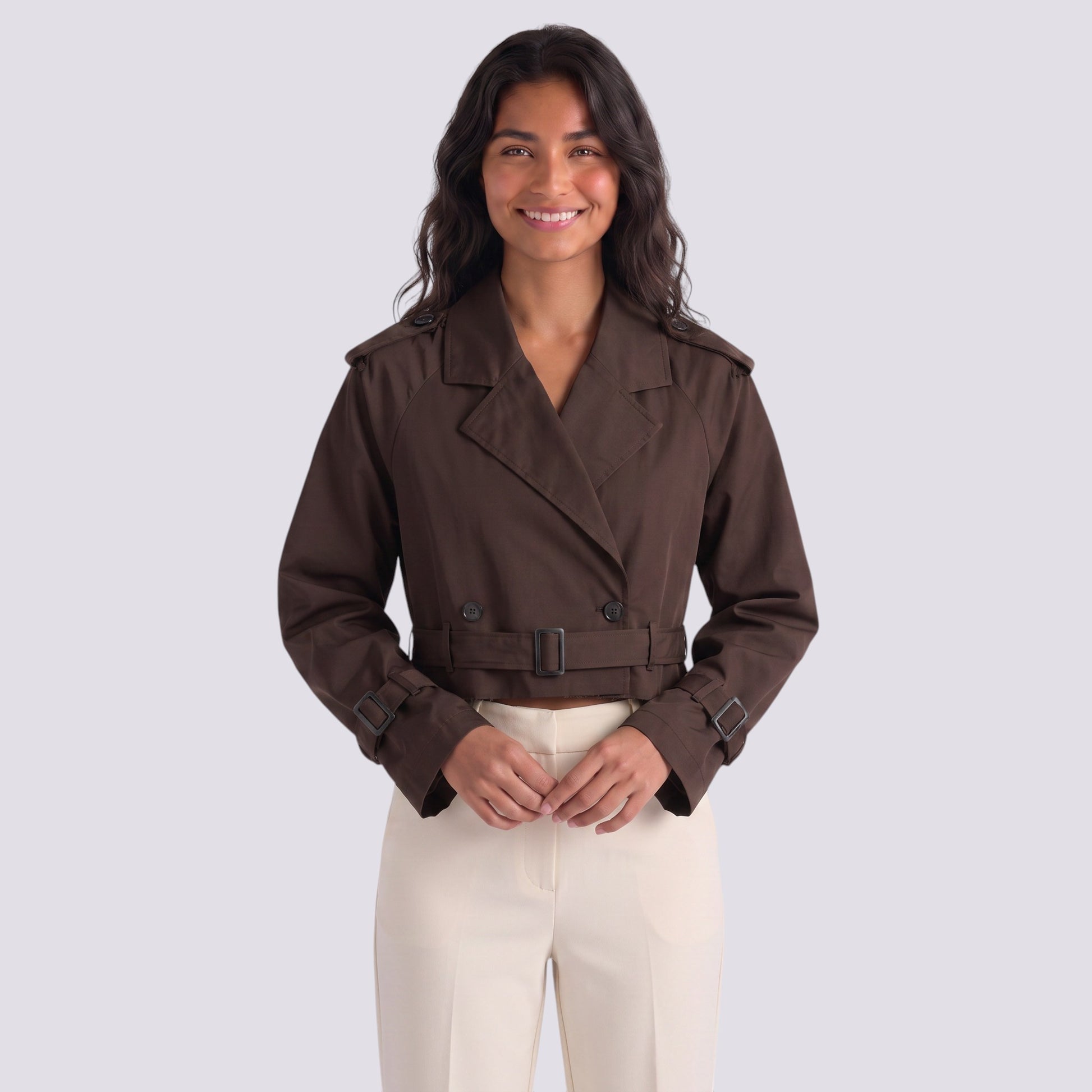 Chaqueta Mujer Corta Cortavientos Estilo