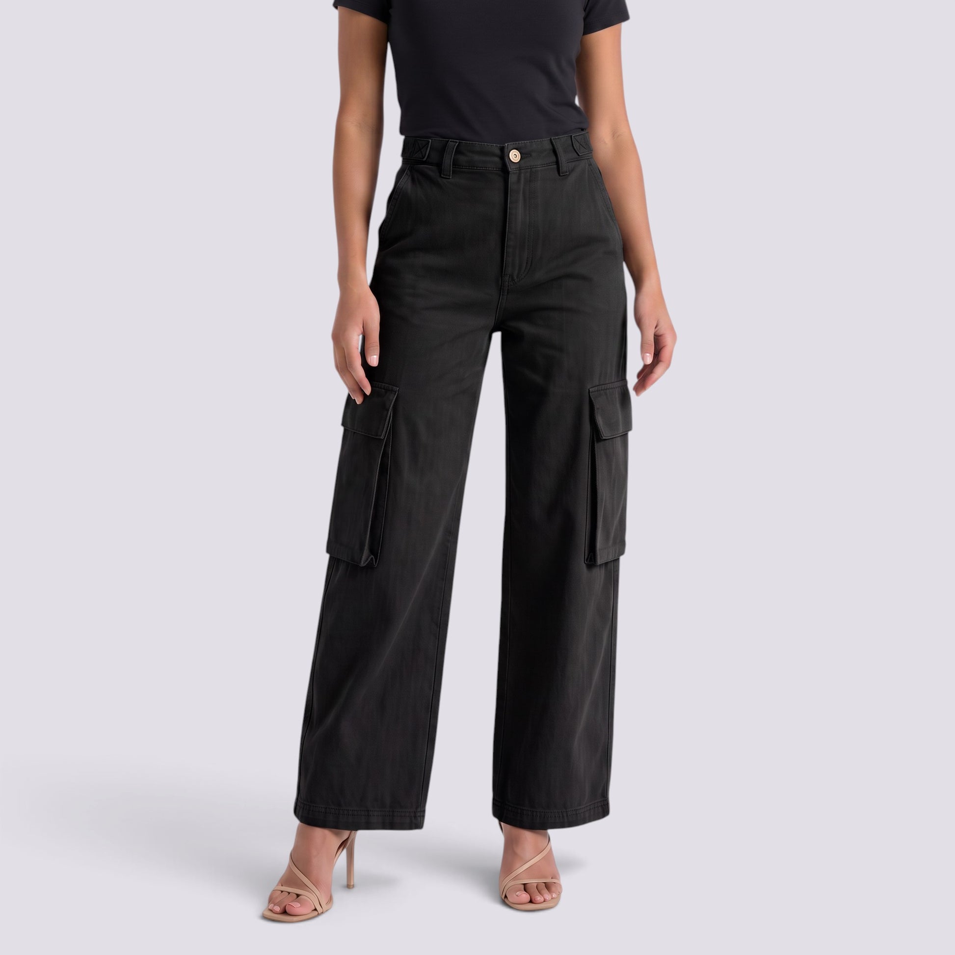 Vaqueros Cargo Mujer Multibolsillos