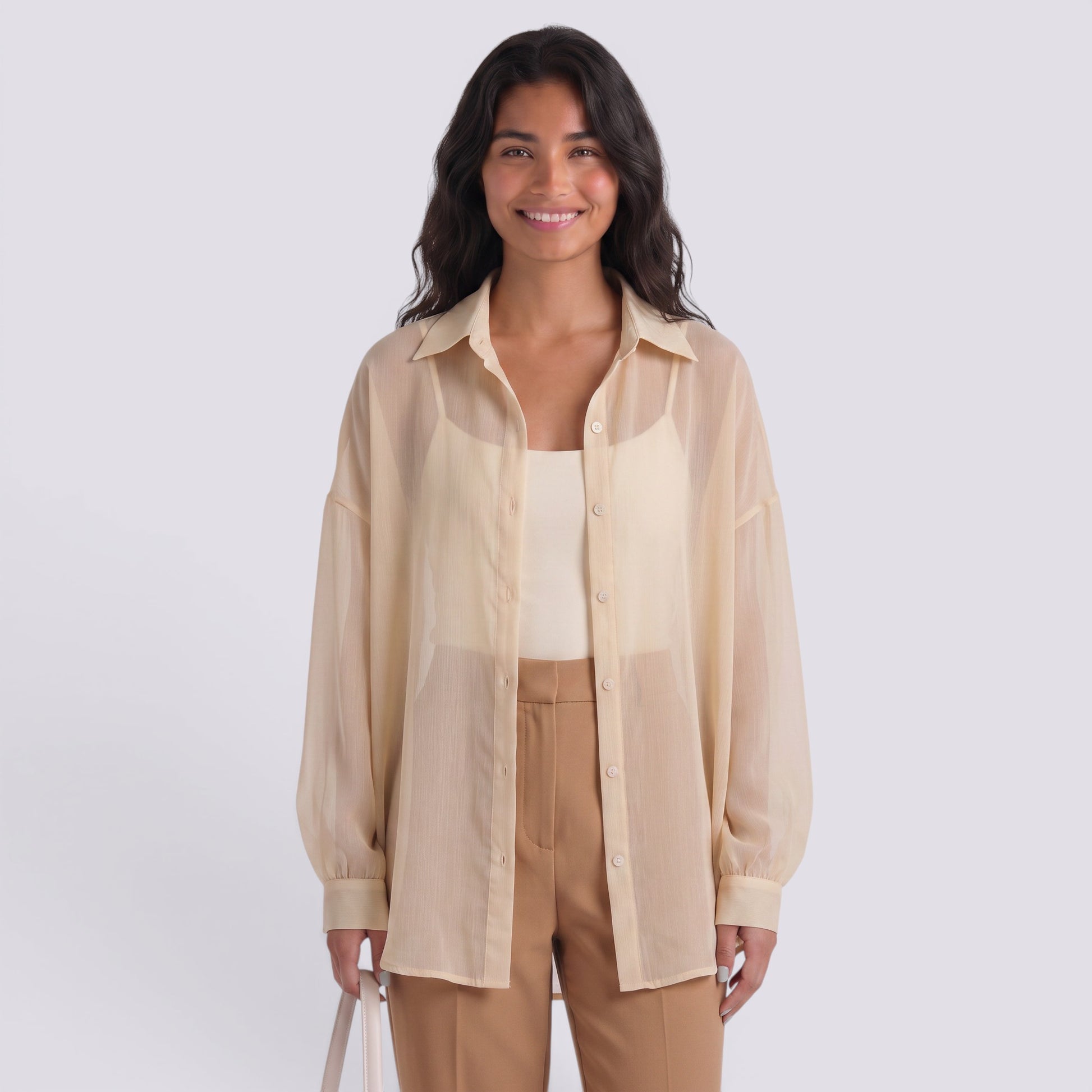 Chaqueta Mujer Ligera para Verano Efecto Perlado