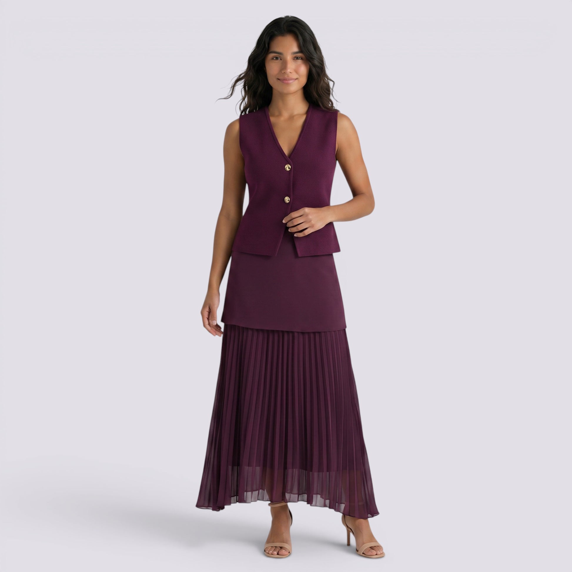 Conjunto Top y Falda Mujer Elegante