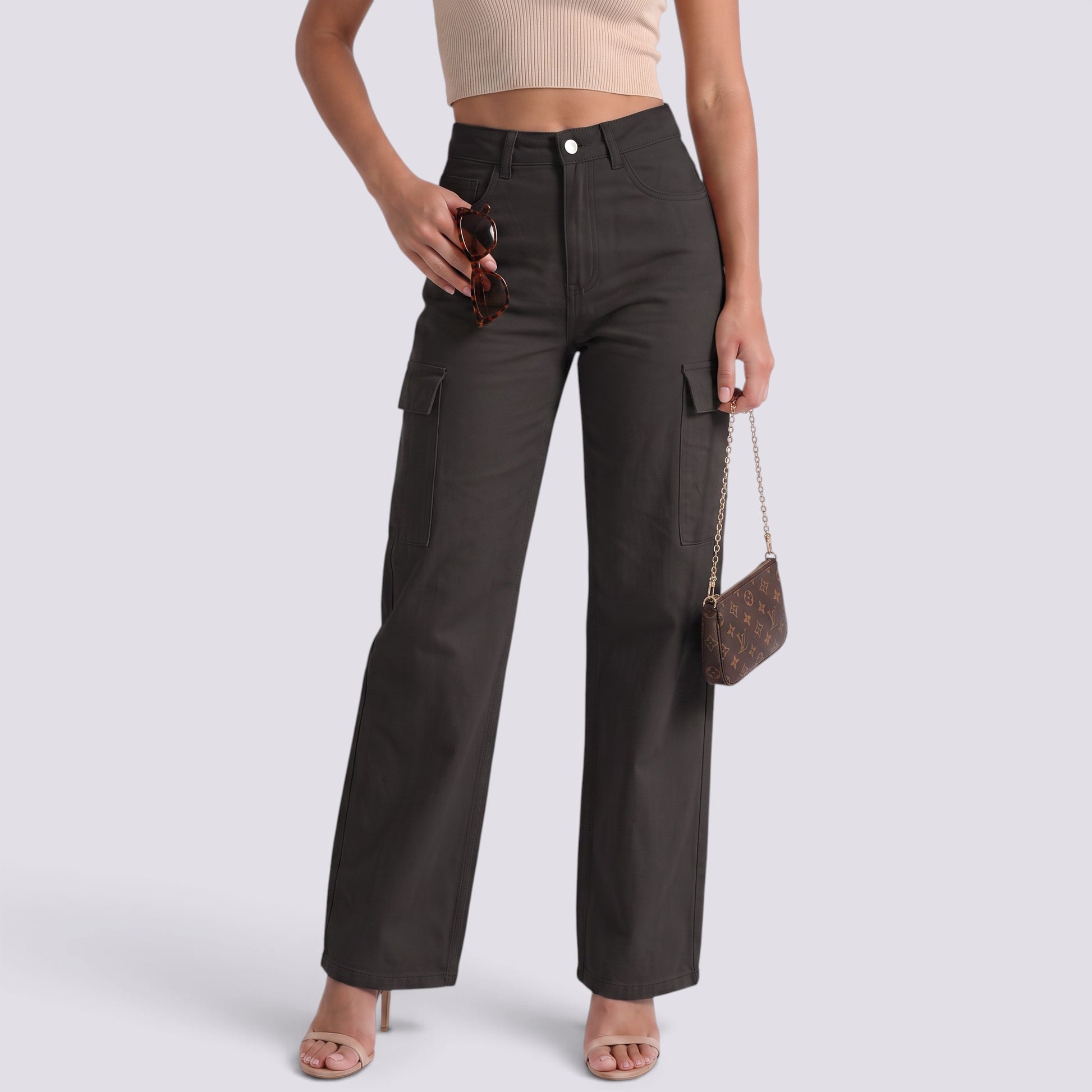 Pantalón Vaquero Mujer Recto Tiro Alto
