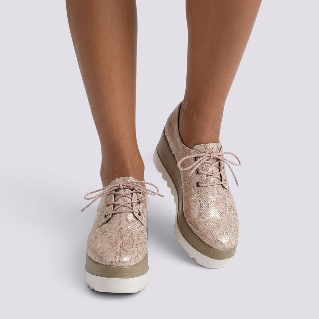 Zapatillas Plataforma Mujer Cordones
