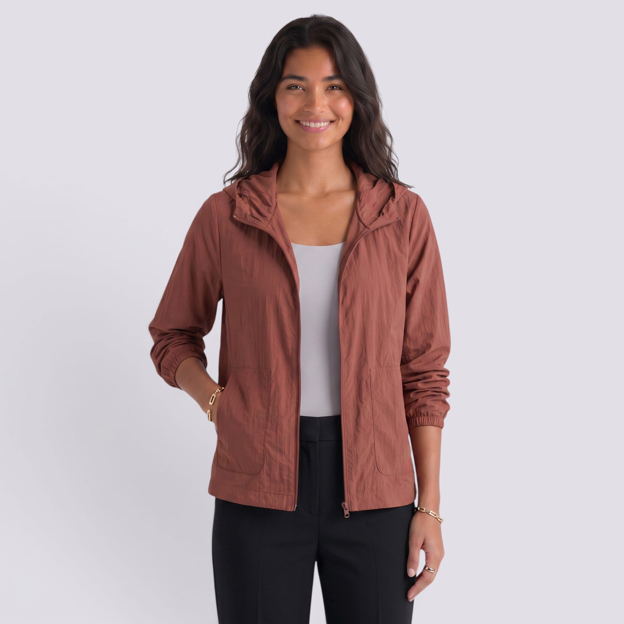 Chaqueta Mujer Ligera con Capucha