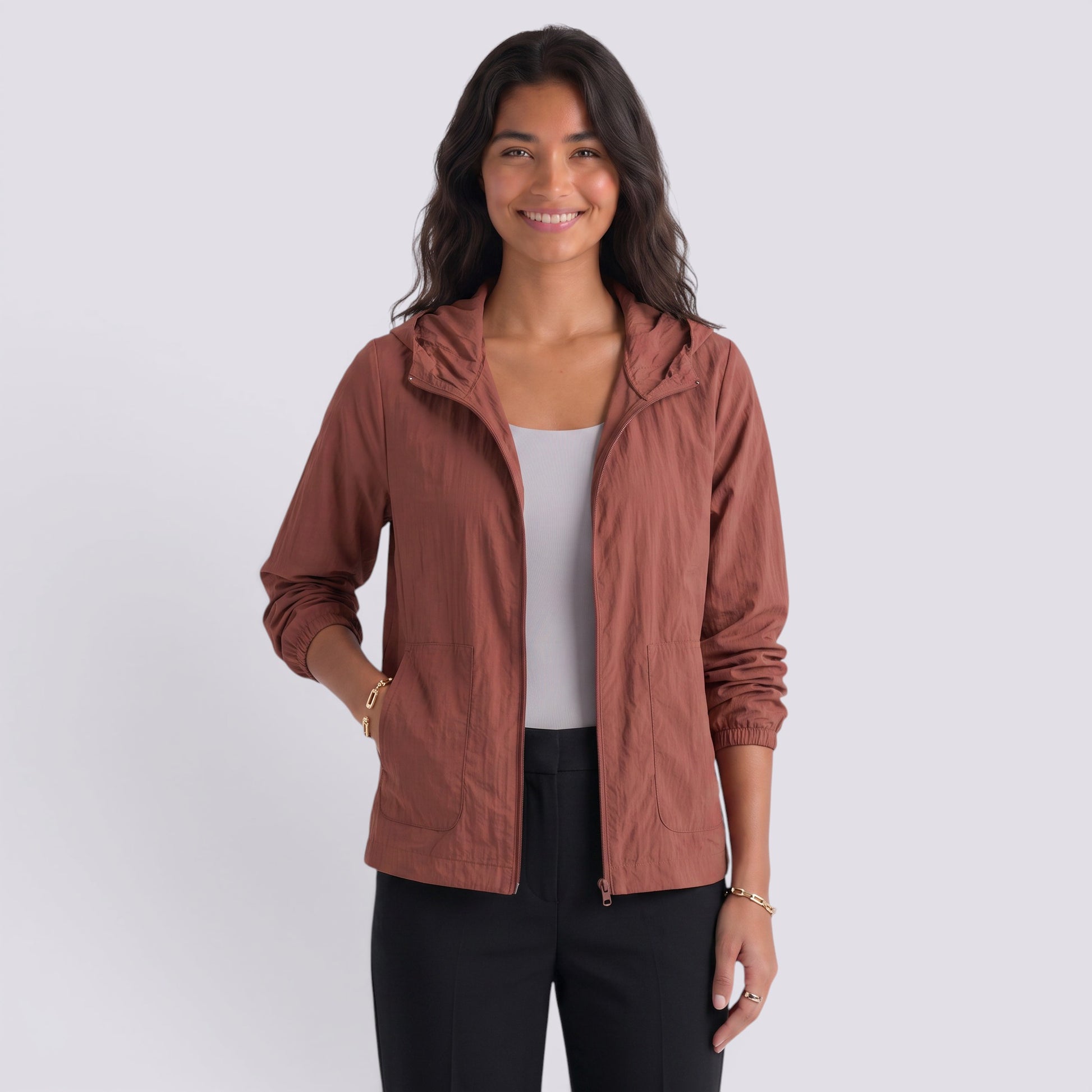 Chaqueta Mujer Ligera con Capucha