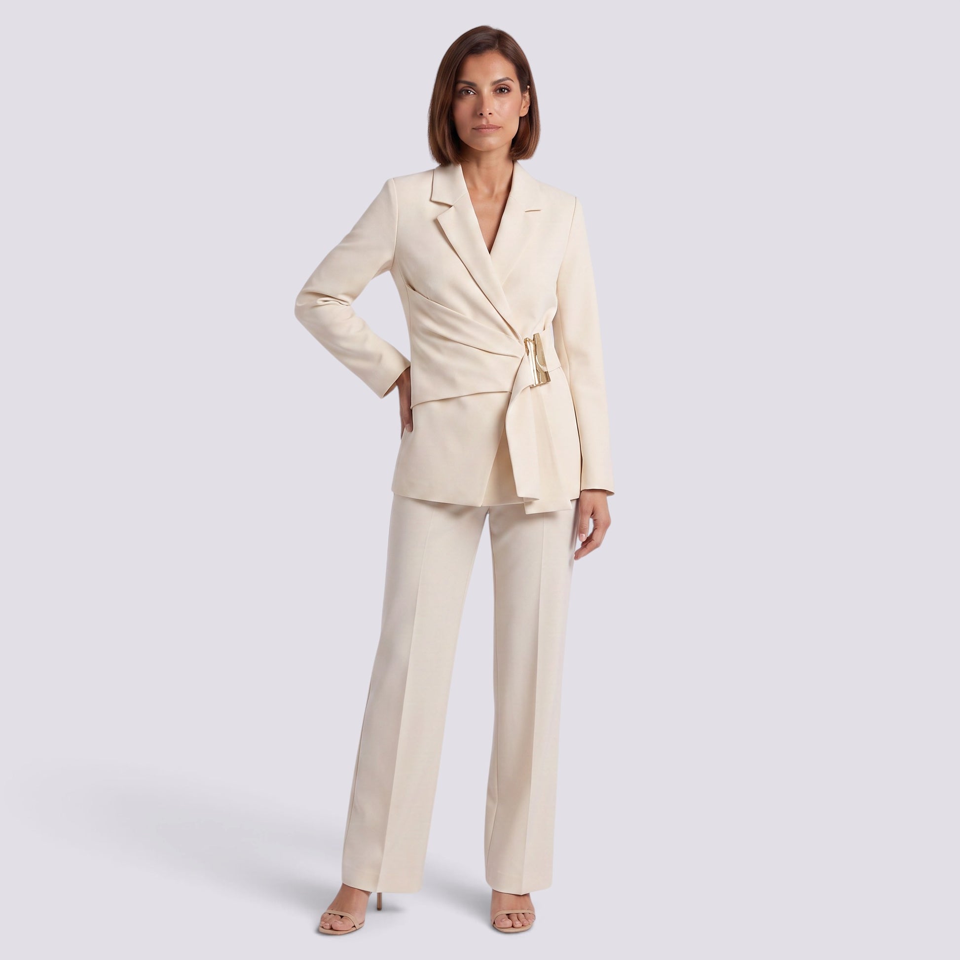 Conjunto Blazer Cruzada y Pantalón Mujer