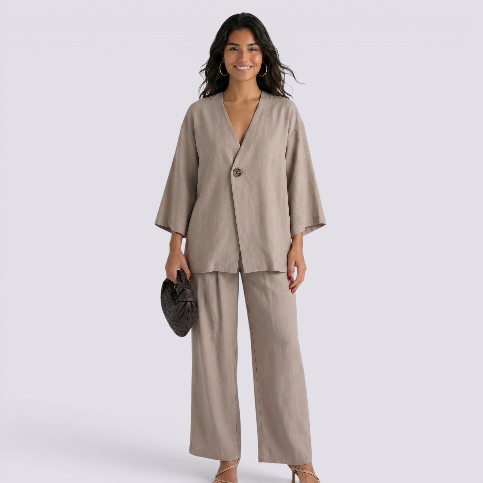 Conjunto Top y Pantalón Mujer Elegante