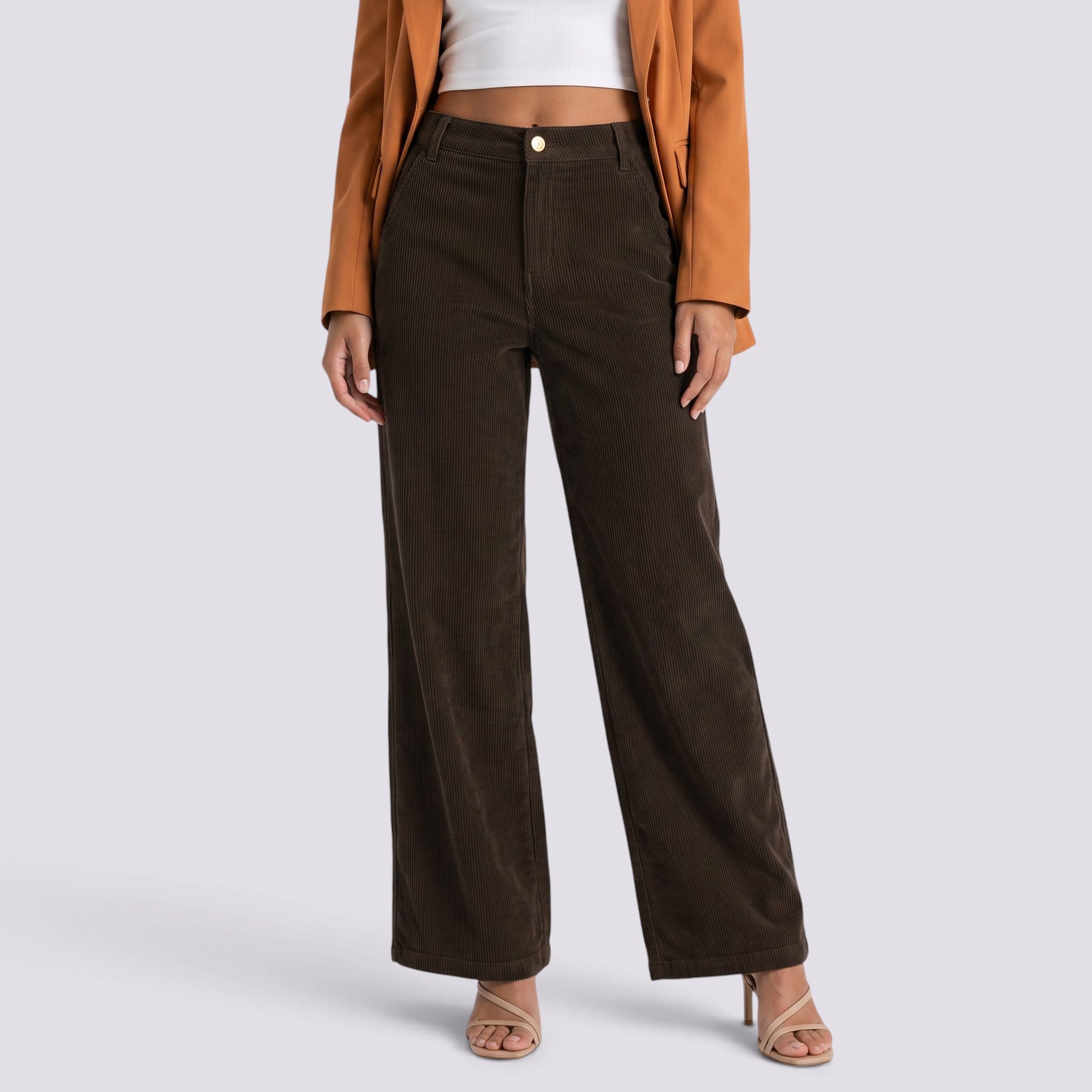Pantalón Mujer Recto Tiro Alto