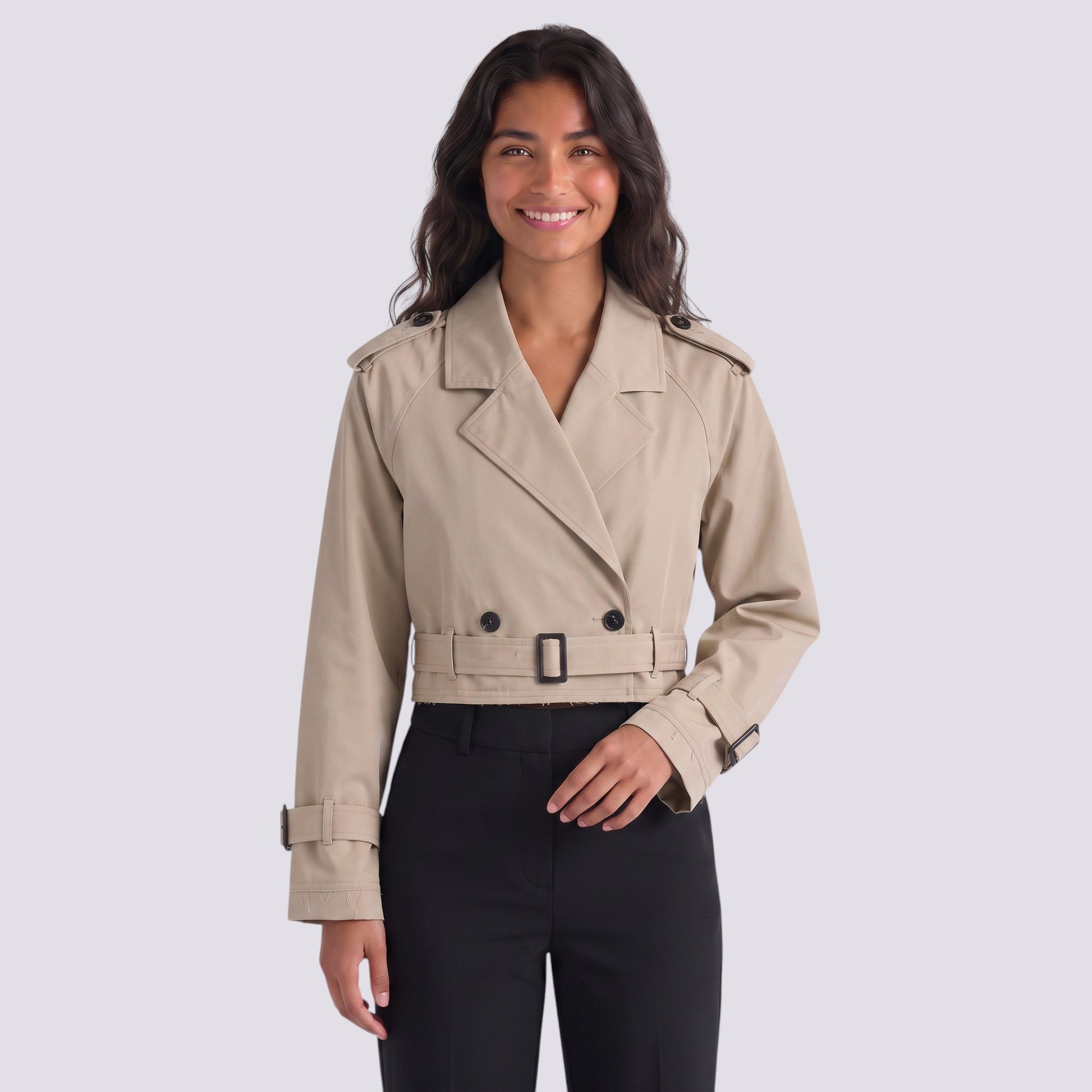 Chaqueta Mujer Corta Cortavientos Estilo