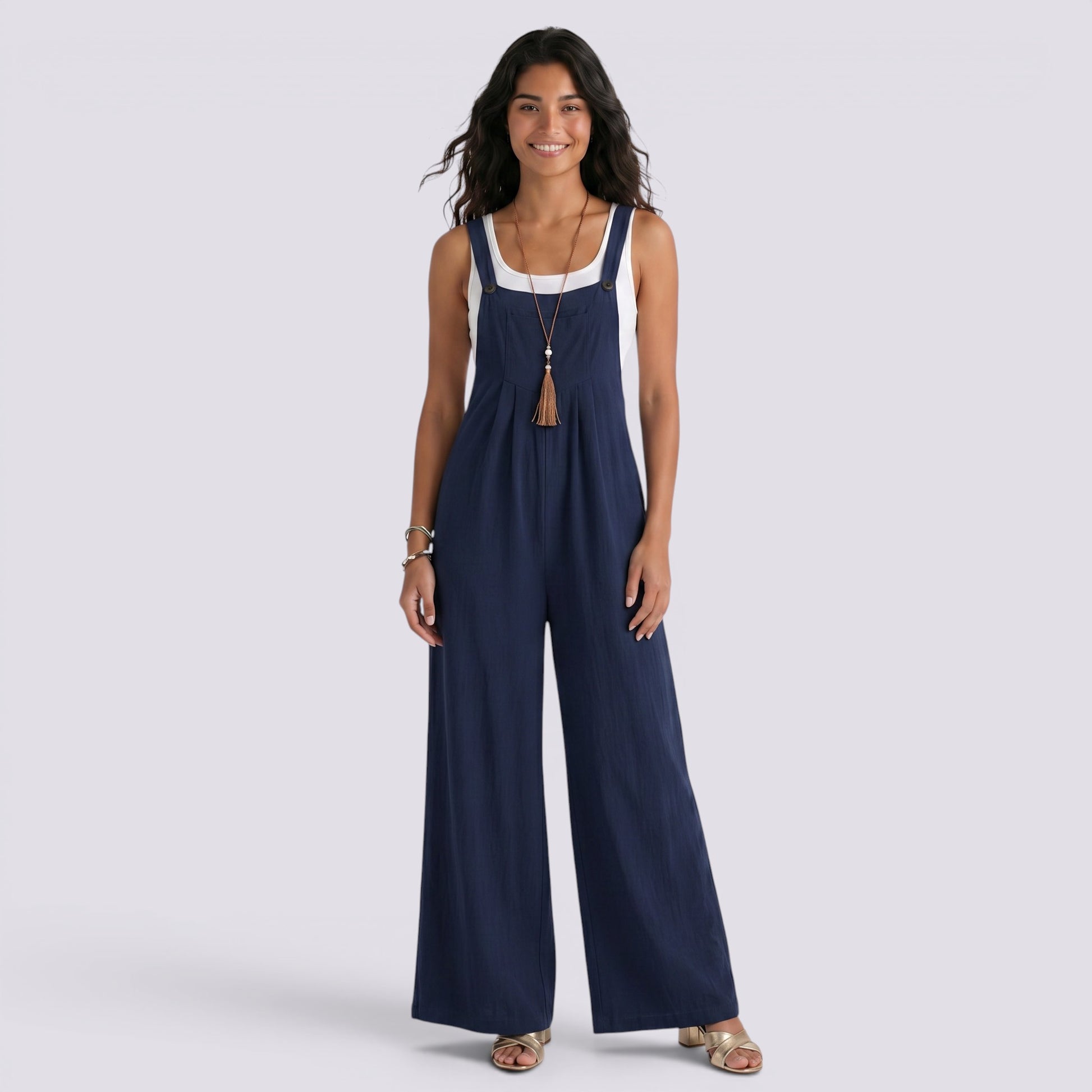 Mono Largo Casual de Mujer con Tirantes Verano