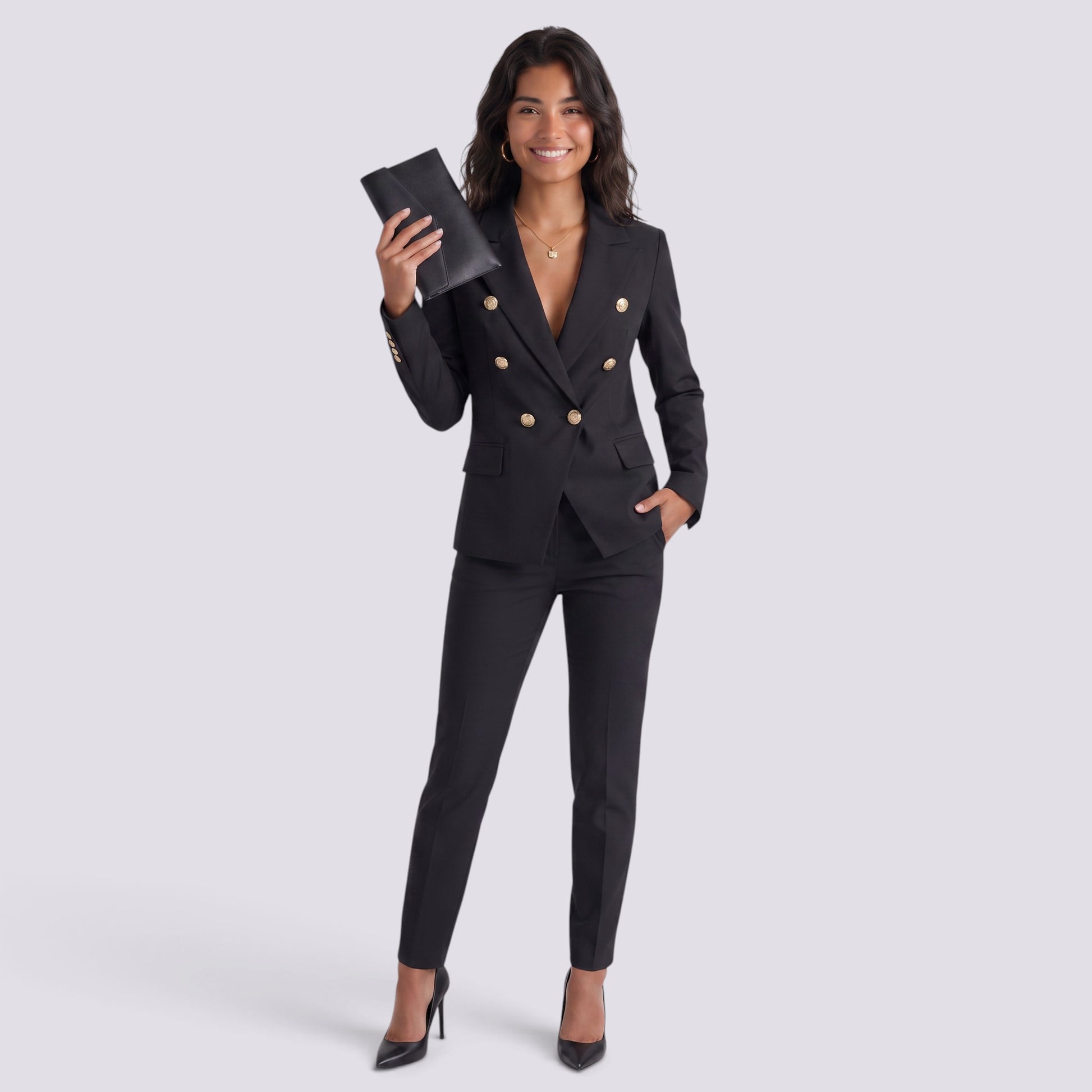 Conjunto Blazer Pantalón Mujer Entallado