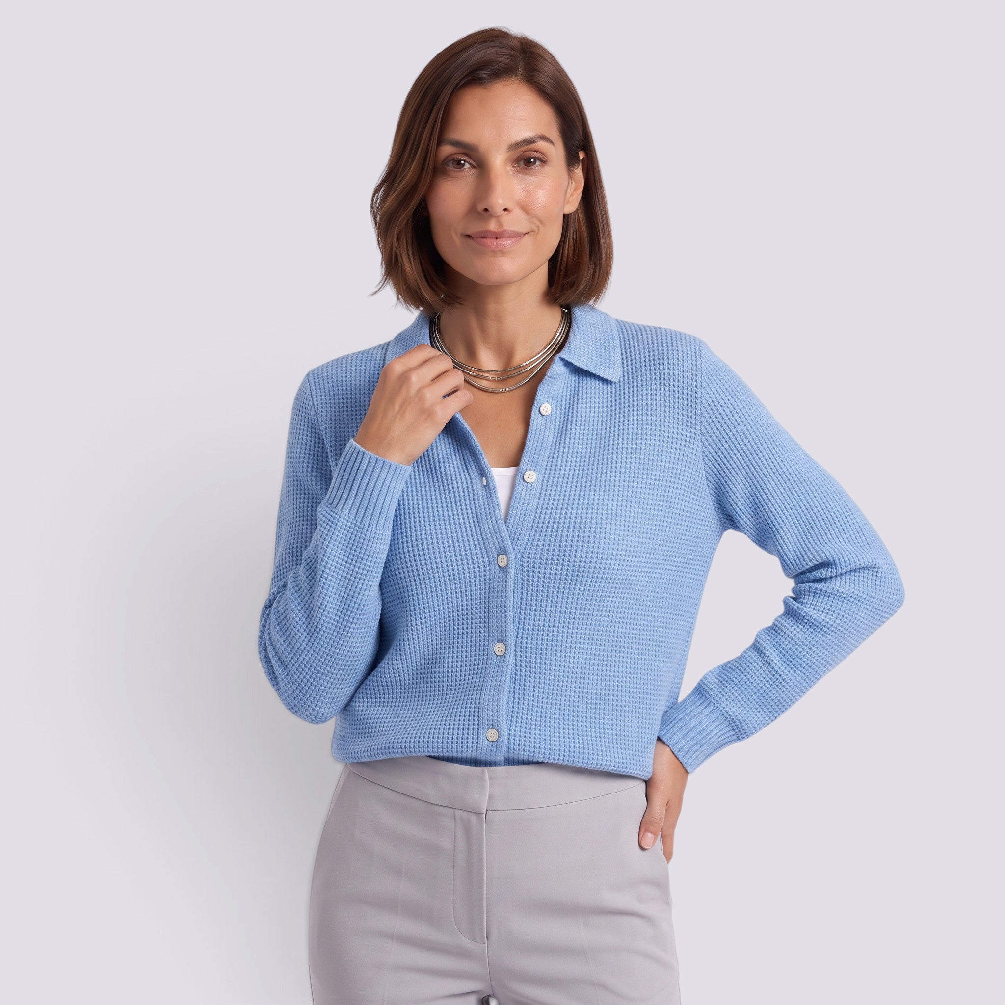 Cárdigan Mujer de Punto con Botones