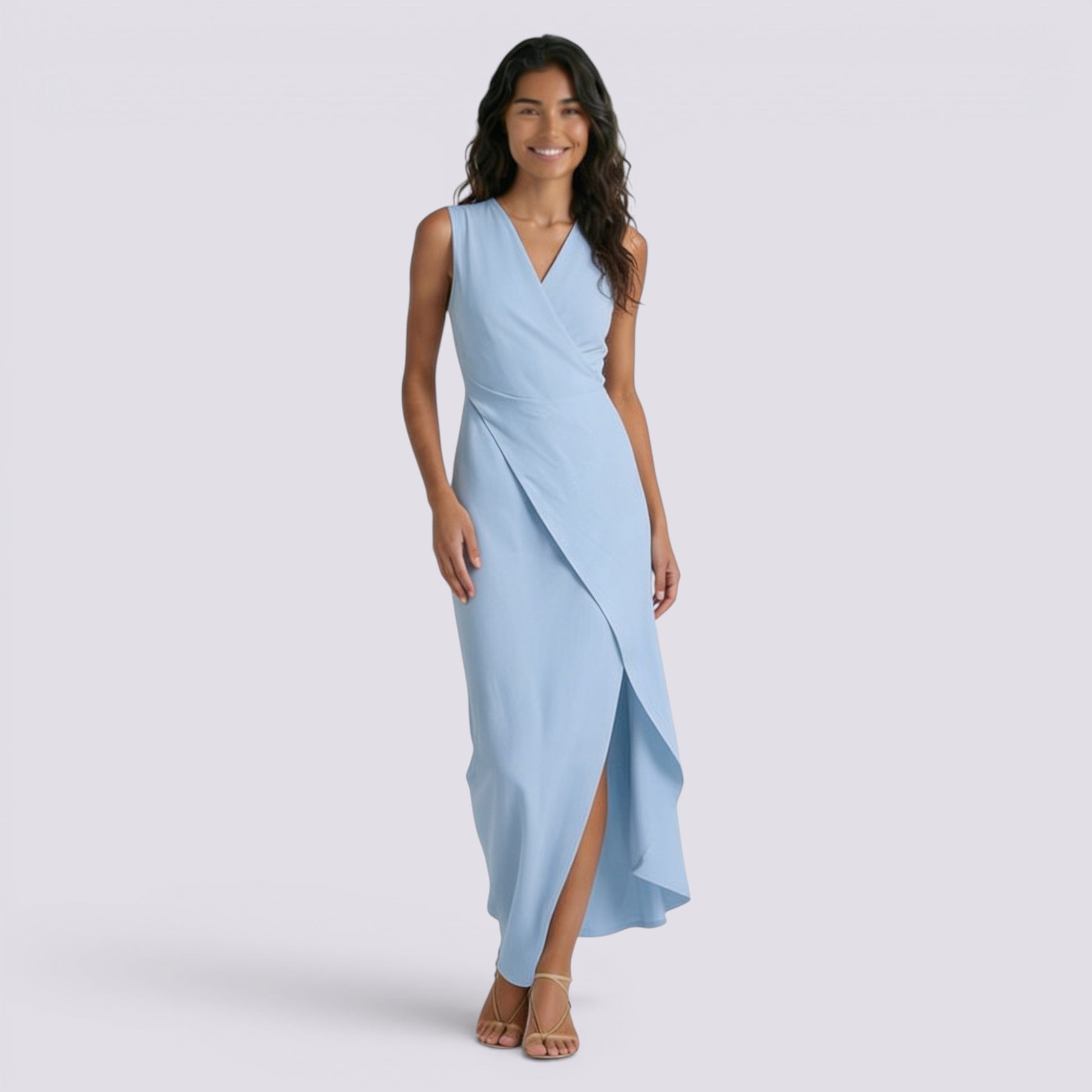 Vestido Largo Asimétrico Mujer