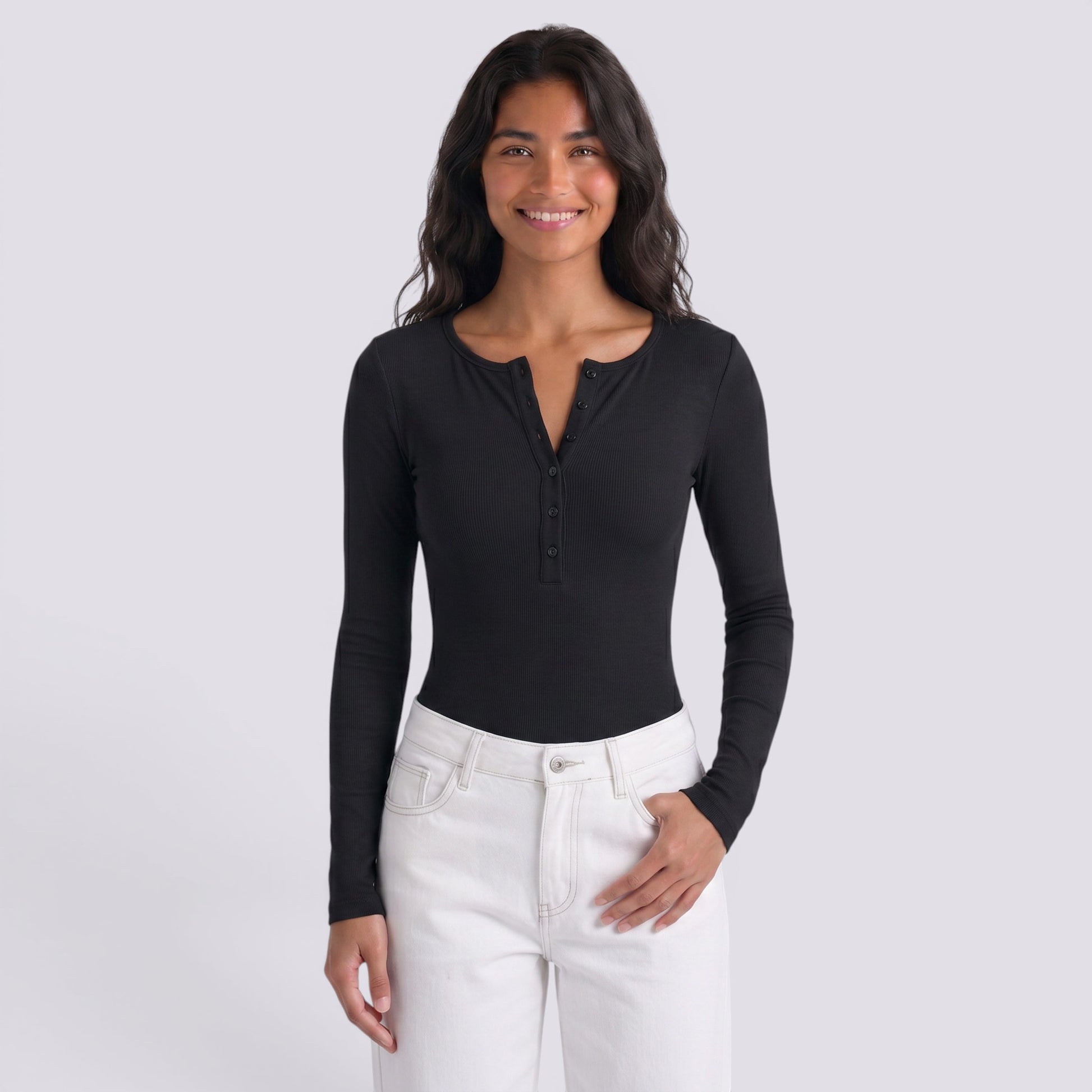 Camiseta Mujer Manga Larga Entallada