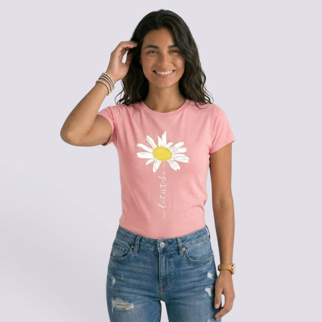 Camiseta Mujer Manga Corta Estampada
