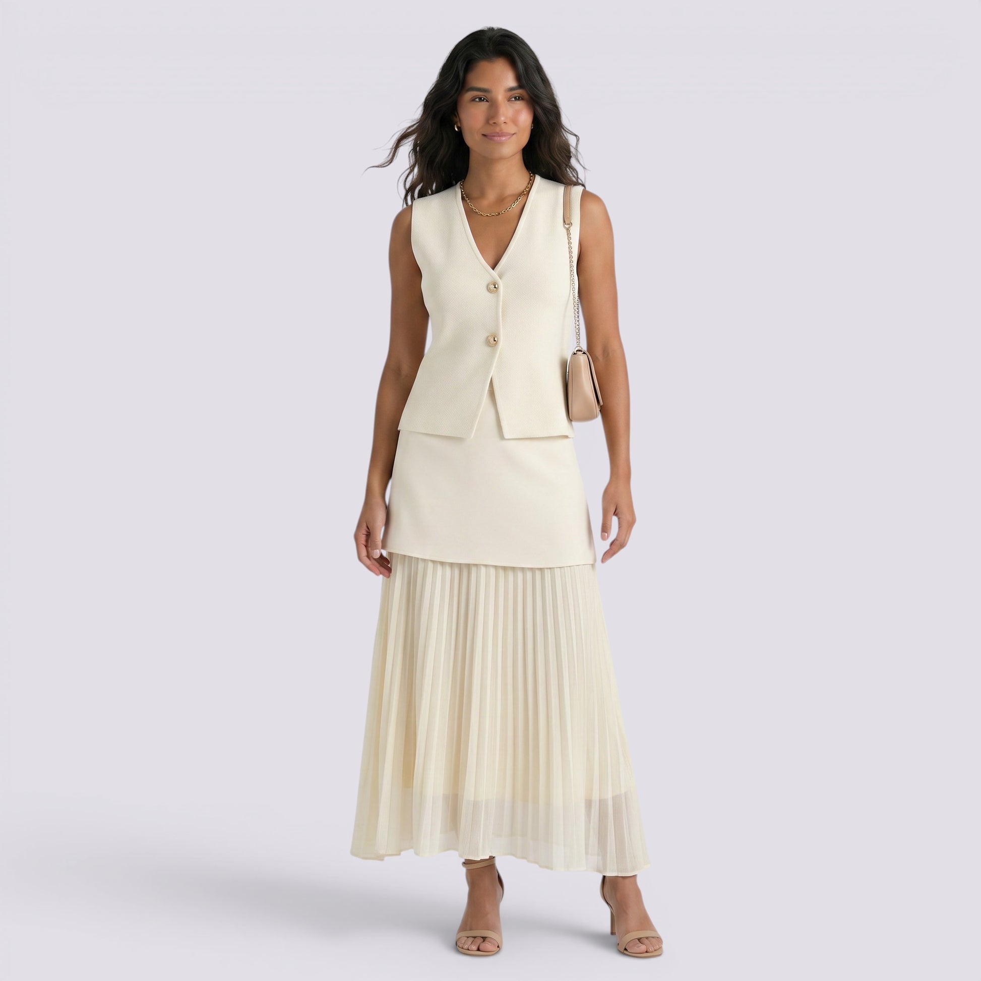 Conjunto Top y Falda Mujer Elegante