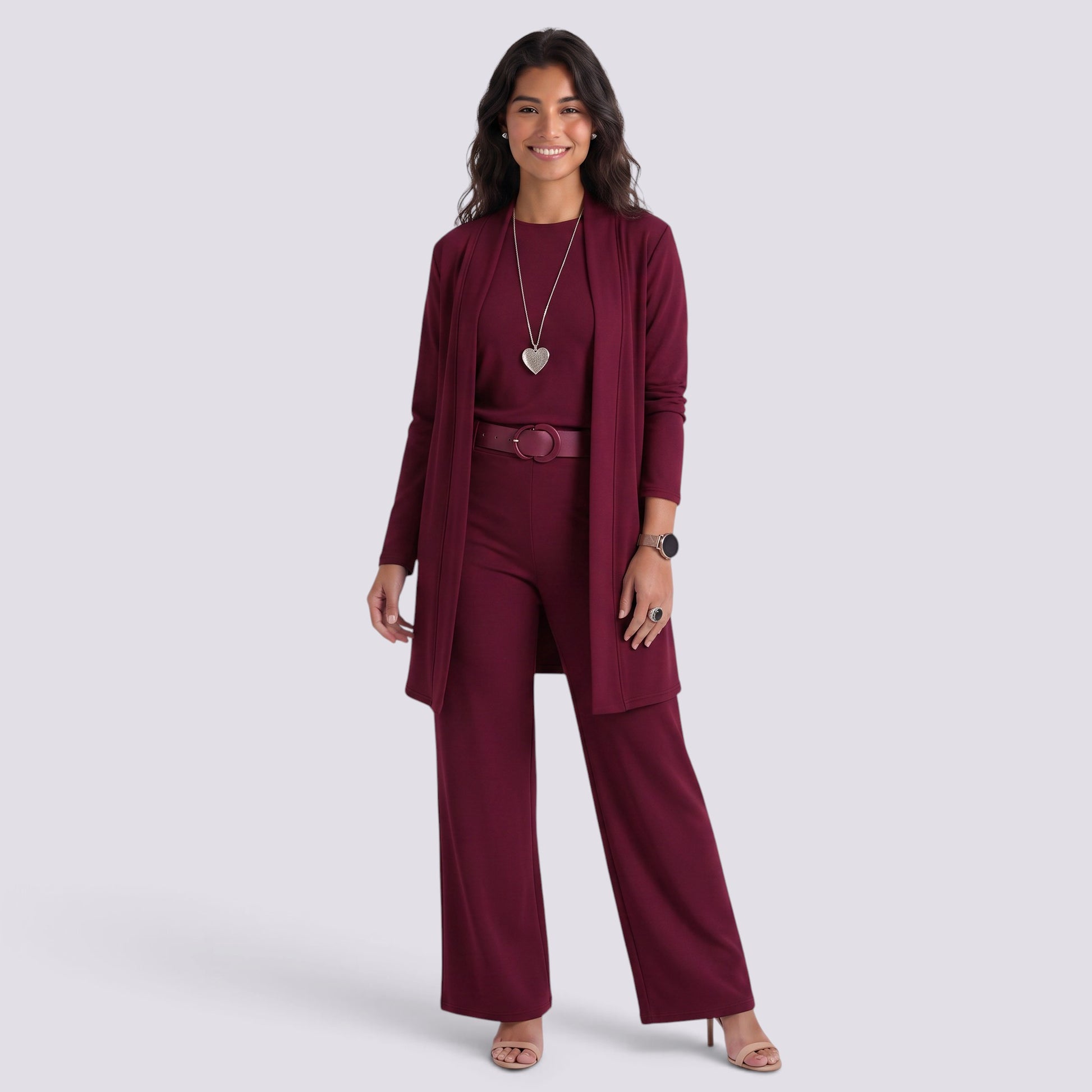 Conjunto Mujer Top Pantalón con Cinturón