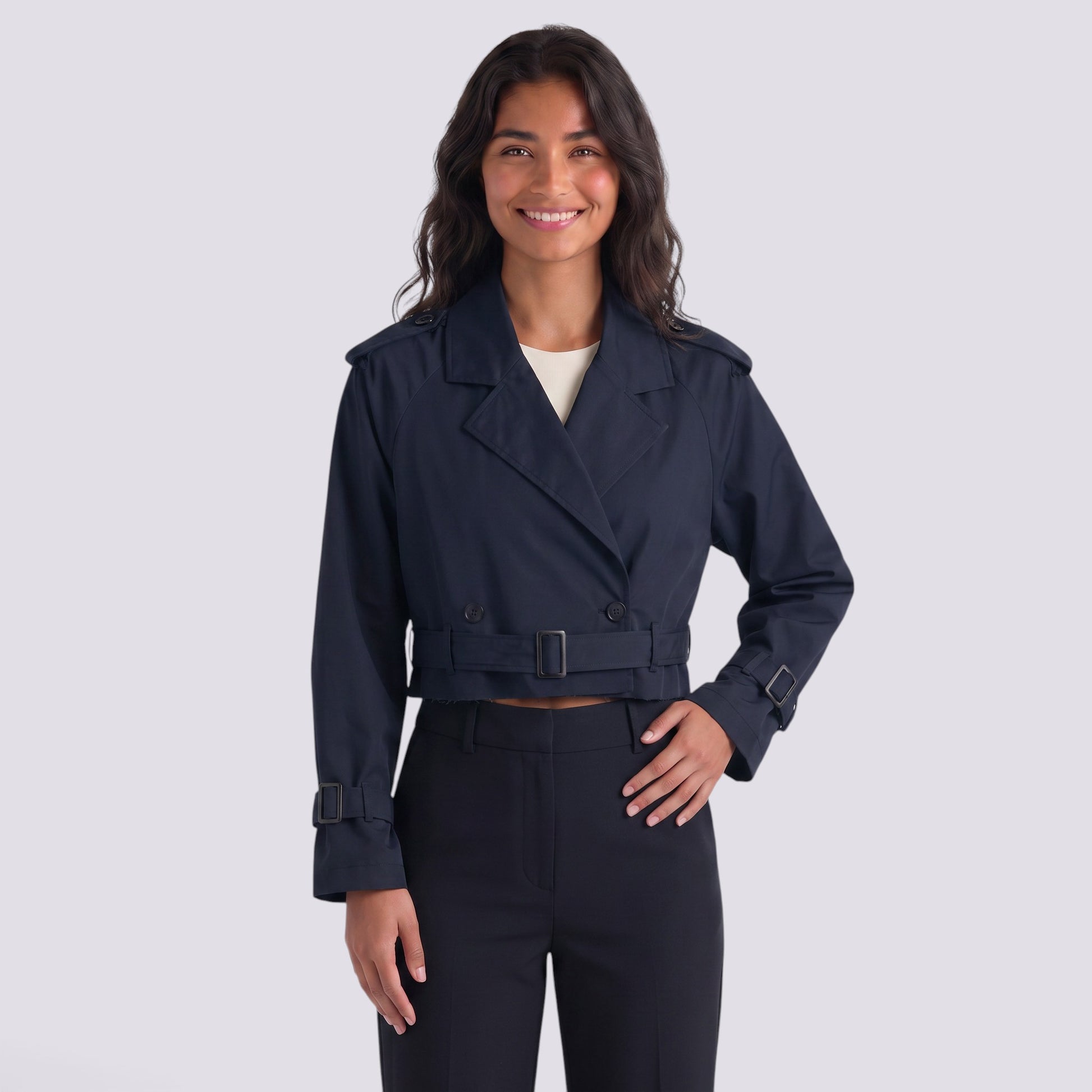 Chaqueta Mujer Corta Cortavientos Estilo