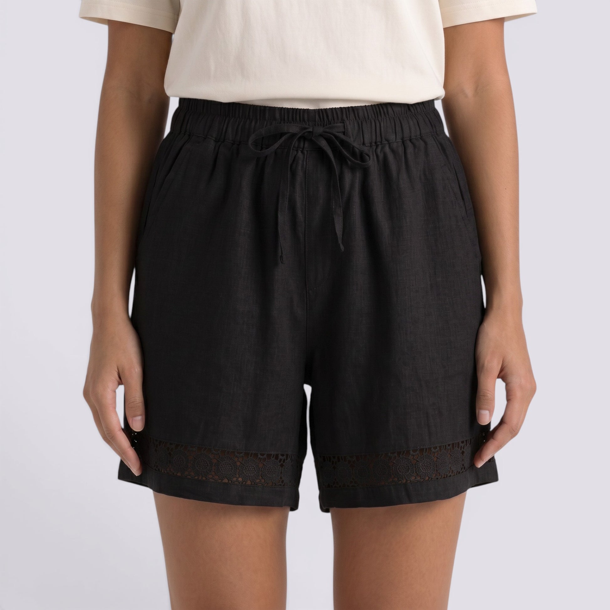 Pantalones Cortos Mujer Verano Lino