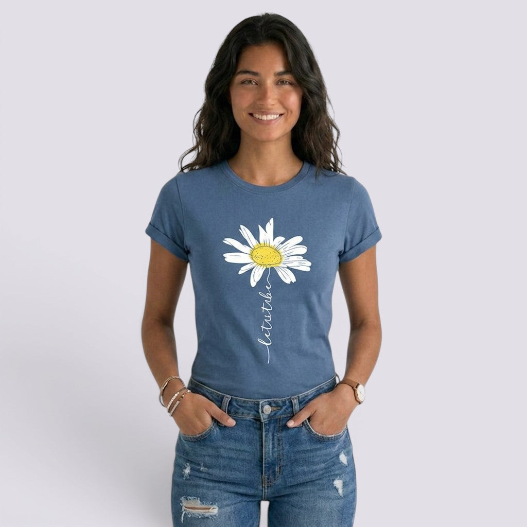 Camiseta Mujer Manga Corta Estampada