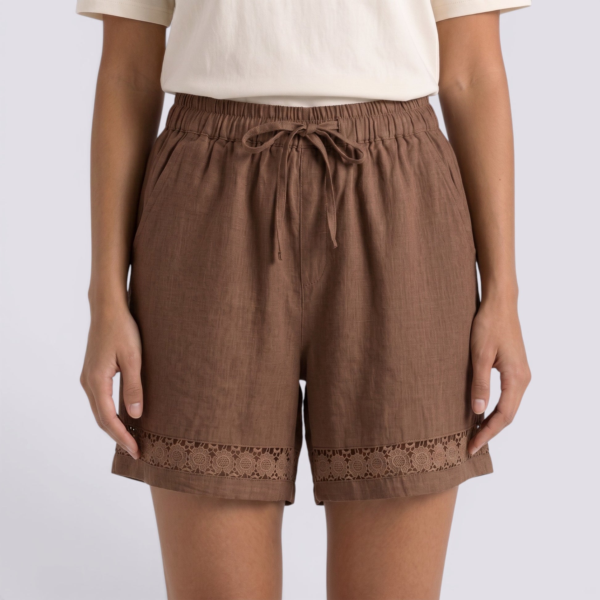 Pantalones Cortos Mujer Verano Lino
