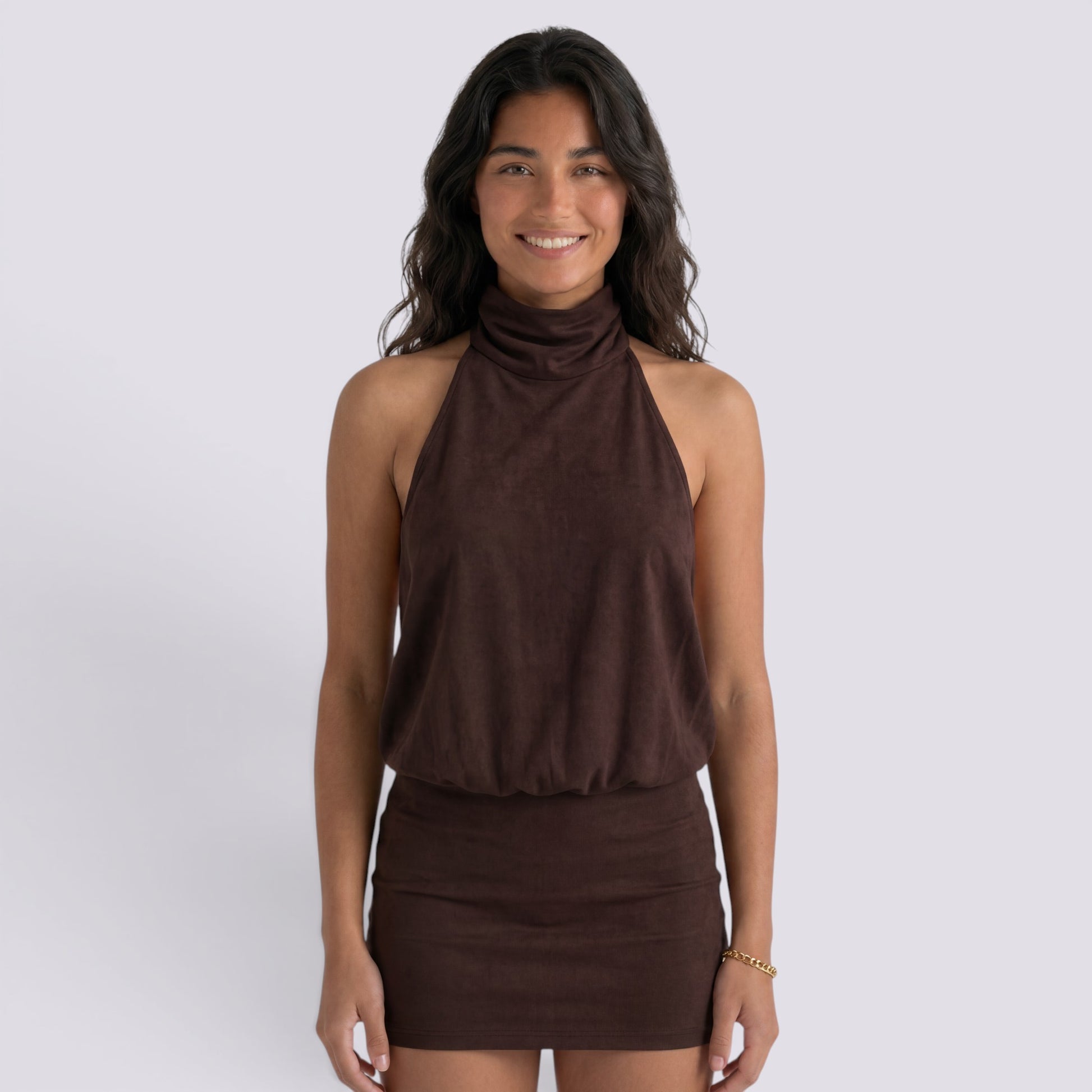 Vestido Halter Mujer Verano Elegante