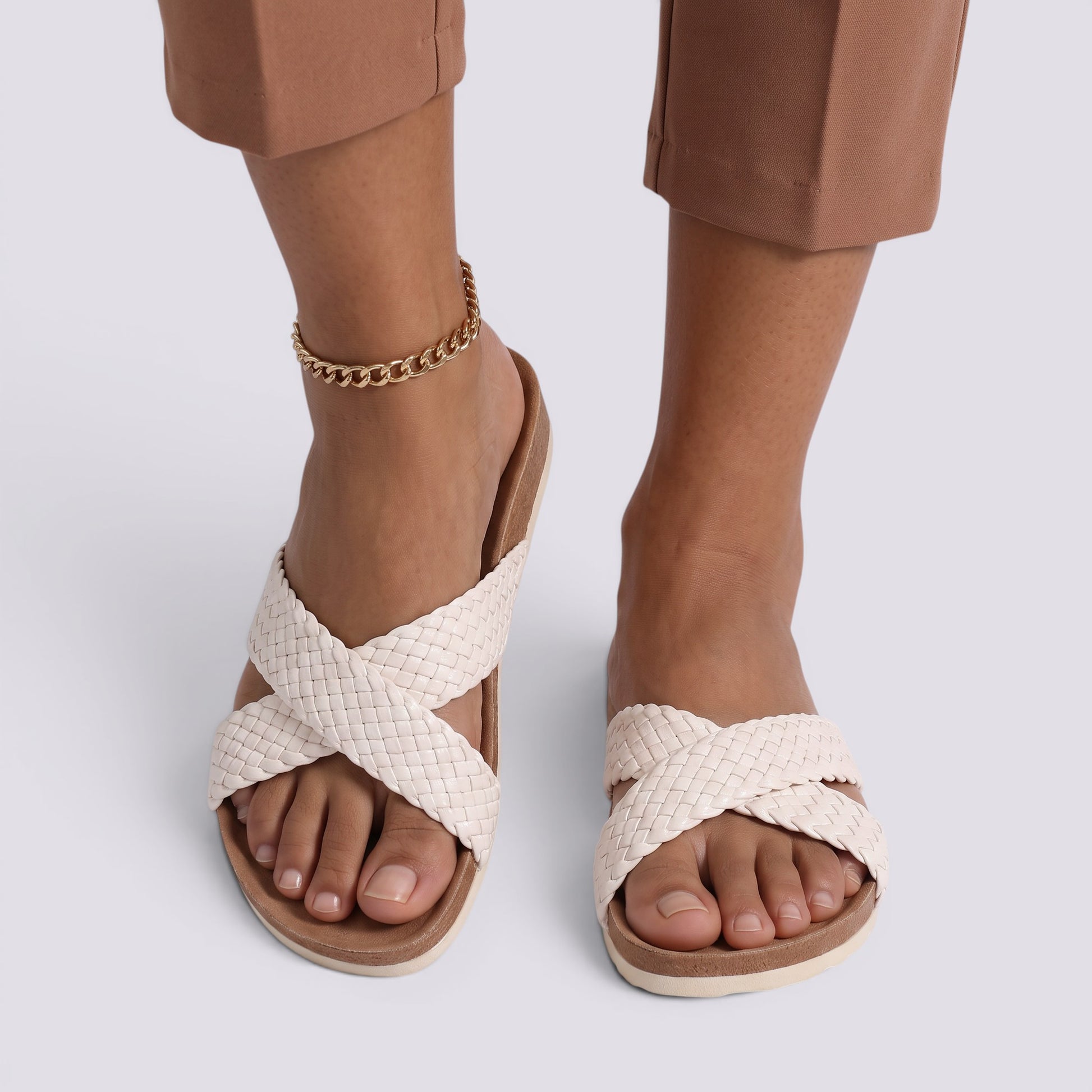 Sandalias Plataforma Mujer Tiras Cruzadas