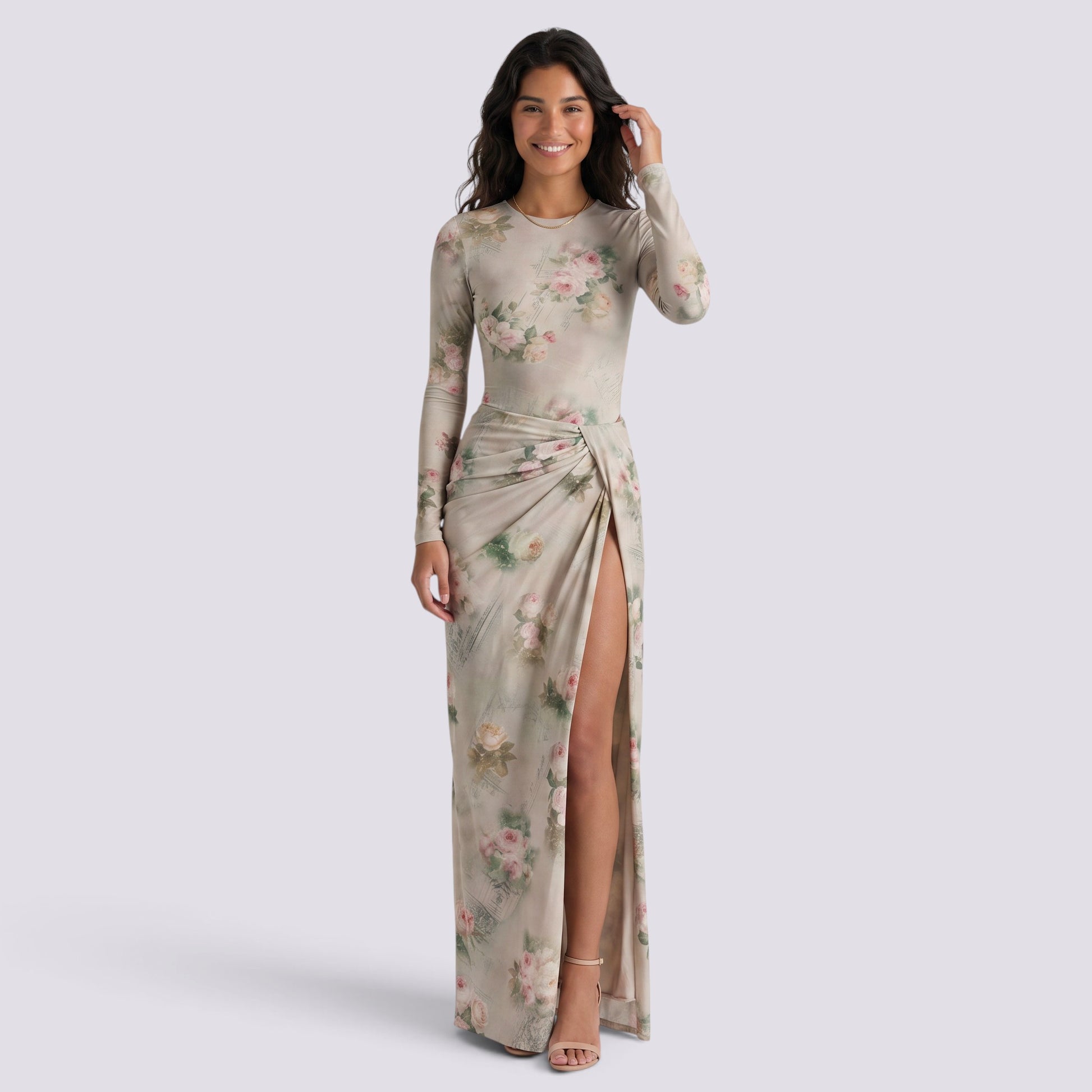 Conjunto Mujer Dos Piezas Floral Tirantes Falda