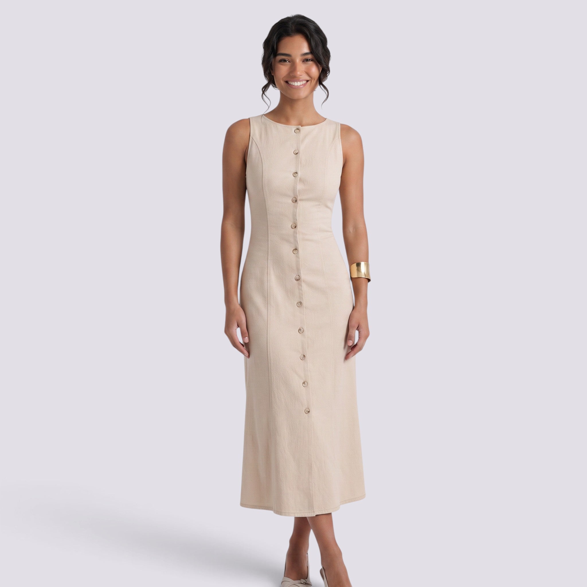 Vestido Largo Mujer con Abertura Elegante